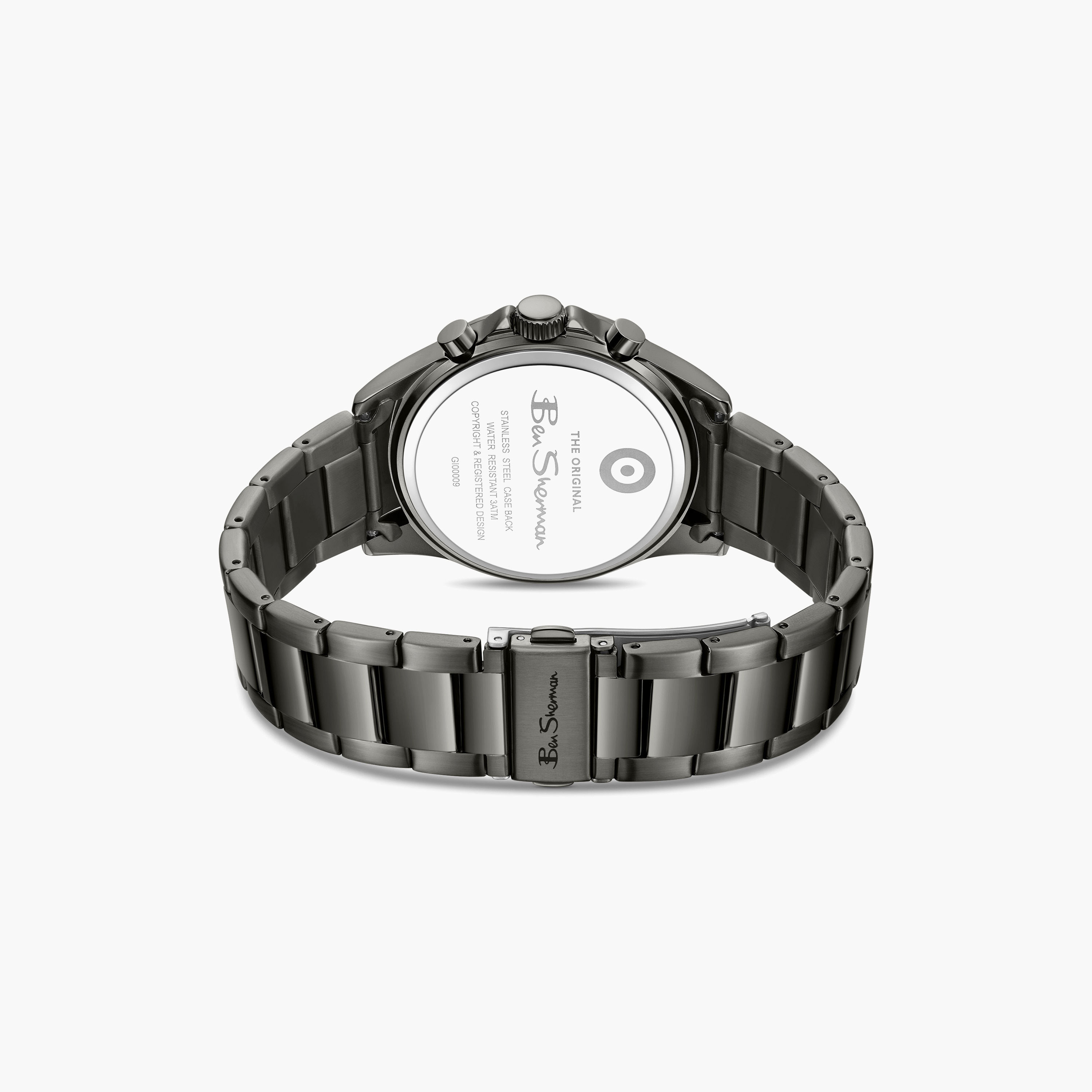 Ben Sherman Men's Black Round 43 MM Chronograph Watch | BSWGI0000904-men-watchesandjewellery-watches-image-3