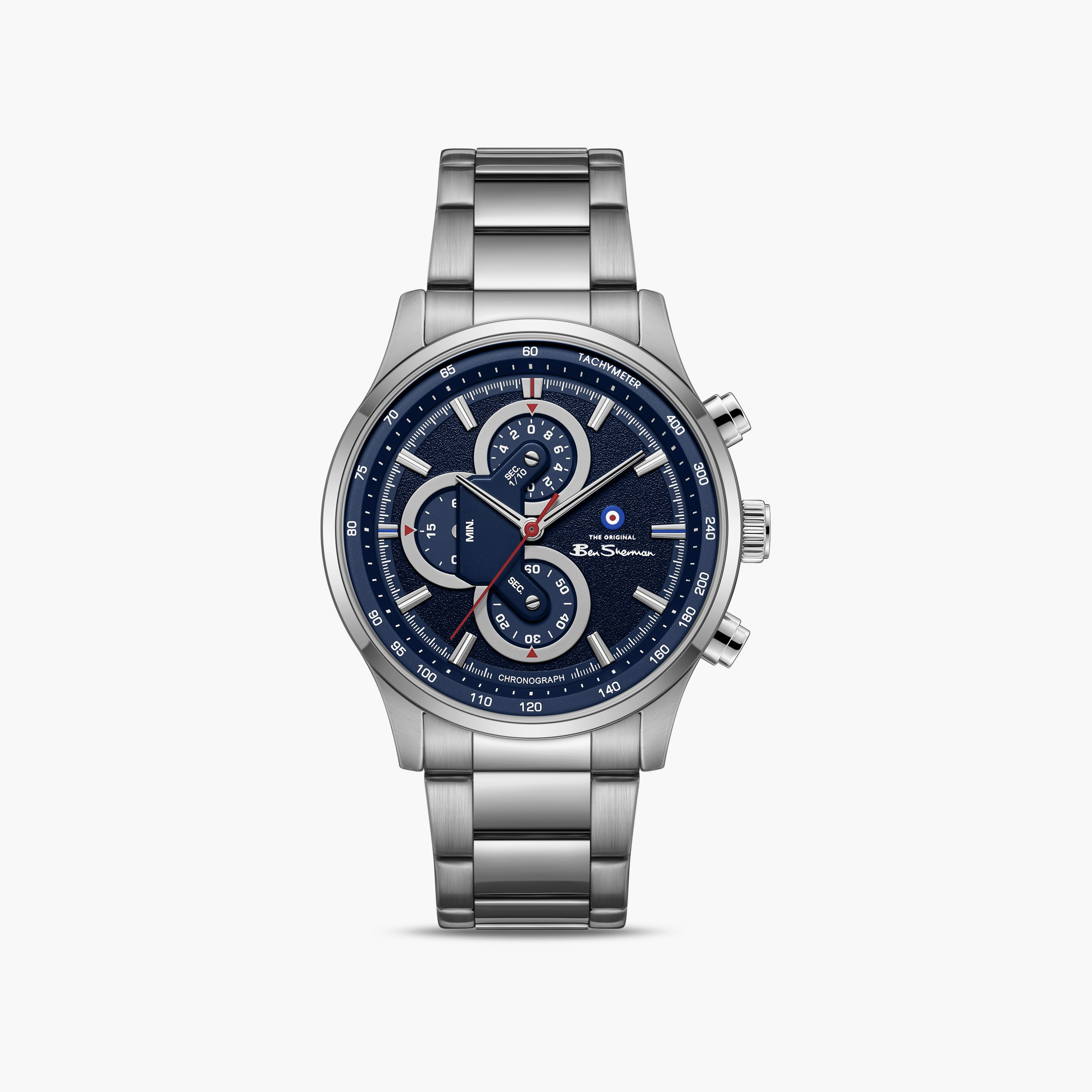 Ben Sherman Men's Blue Round 43.5 MM Chronograph Watch | BSWGI0001006-men-watchesandjewellery-watches-image-1