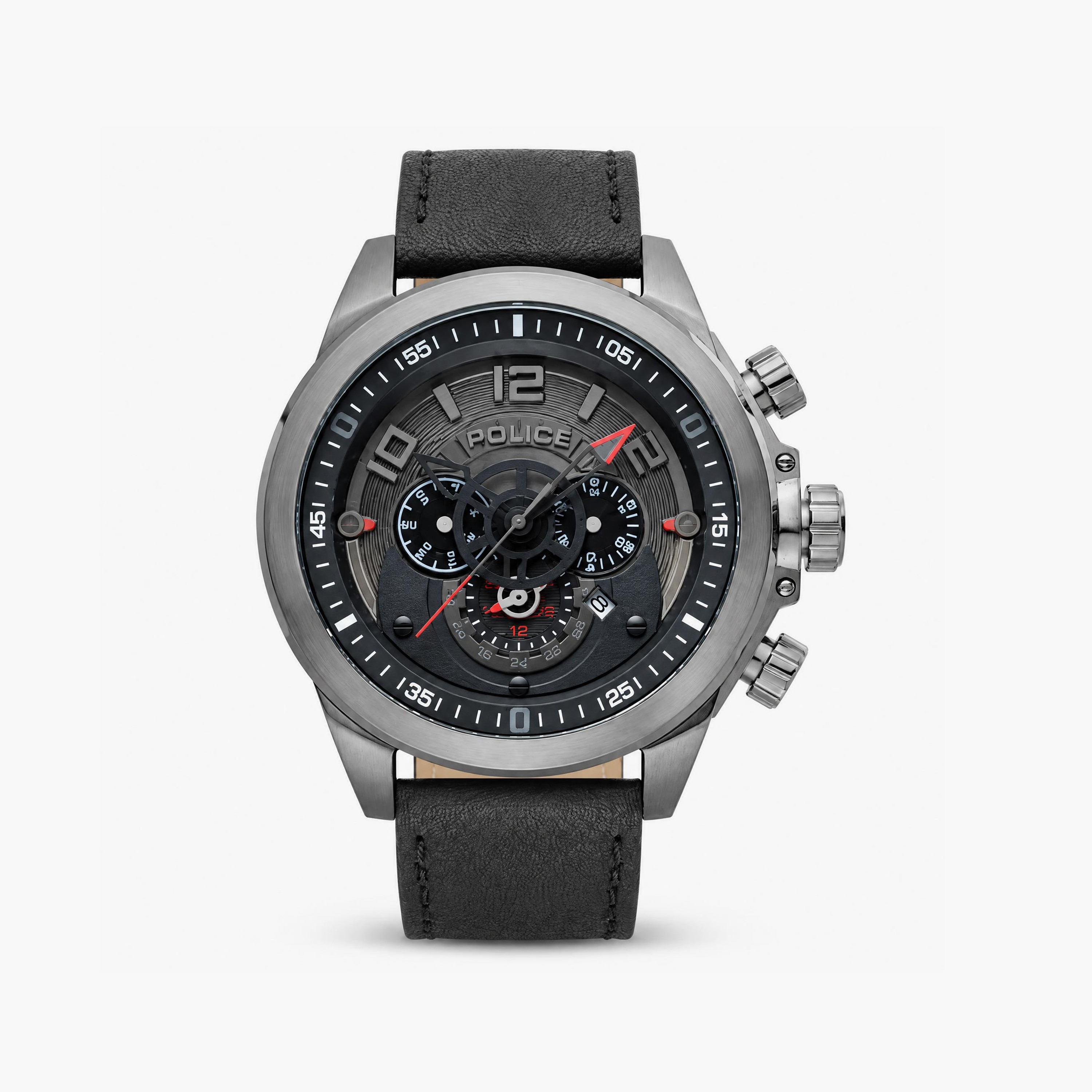 Police Men's Black Round 46 MM Analog Watch | PL.15132JSU/61-men-watchesandjewellery-watches-image-1