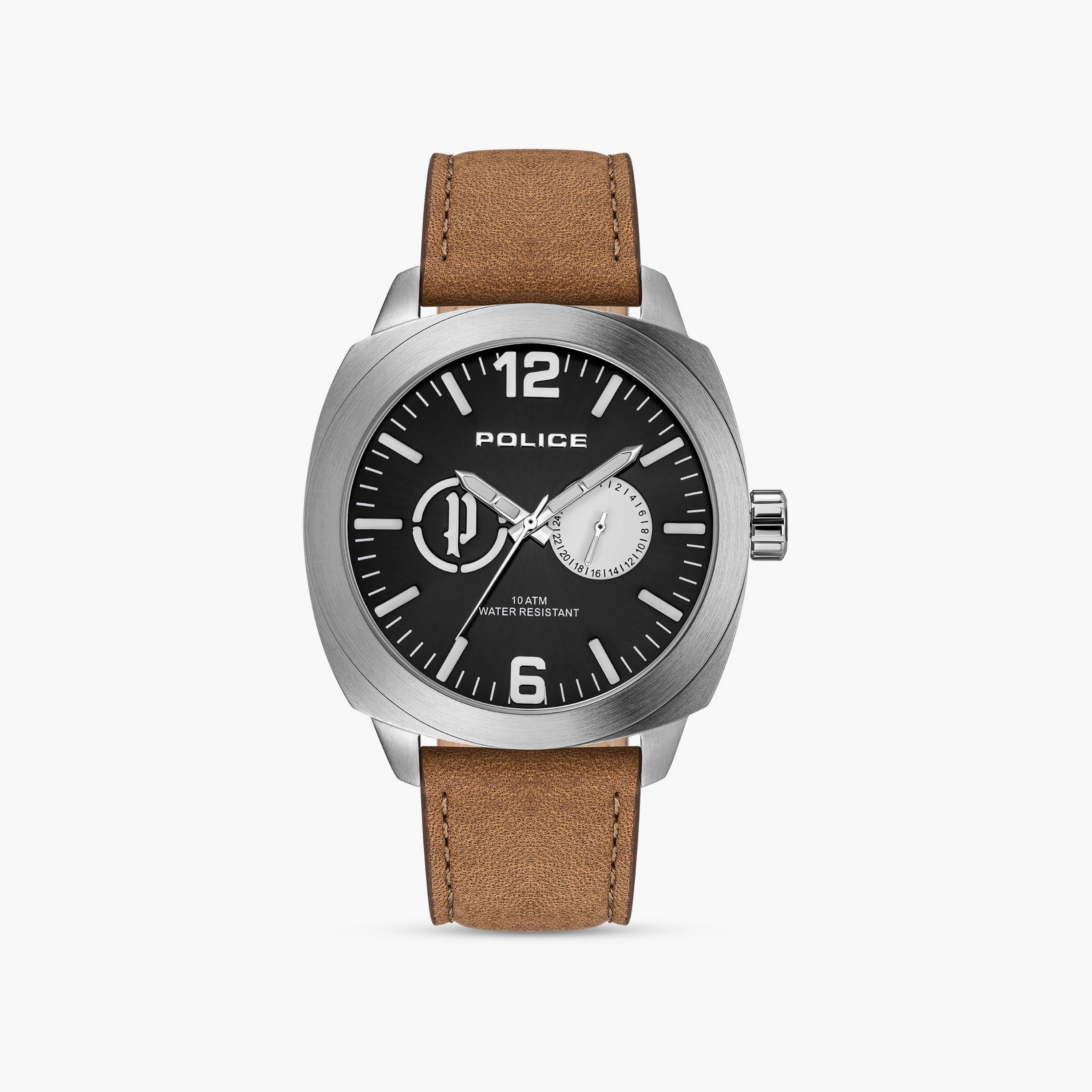 Police Men's Black Round 44 MM Analog Watch | PL.14717JS/02-men-watchesandjewellery-watches-image-1