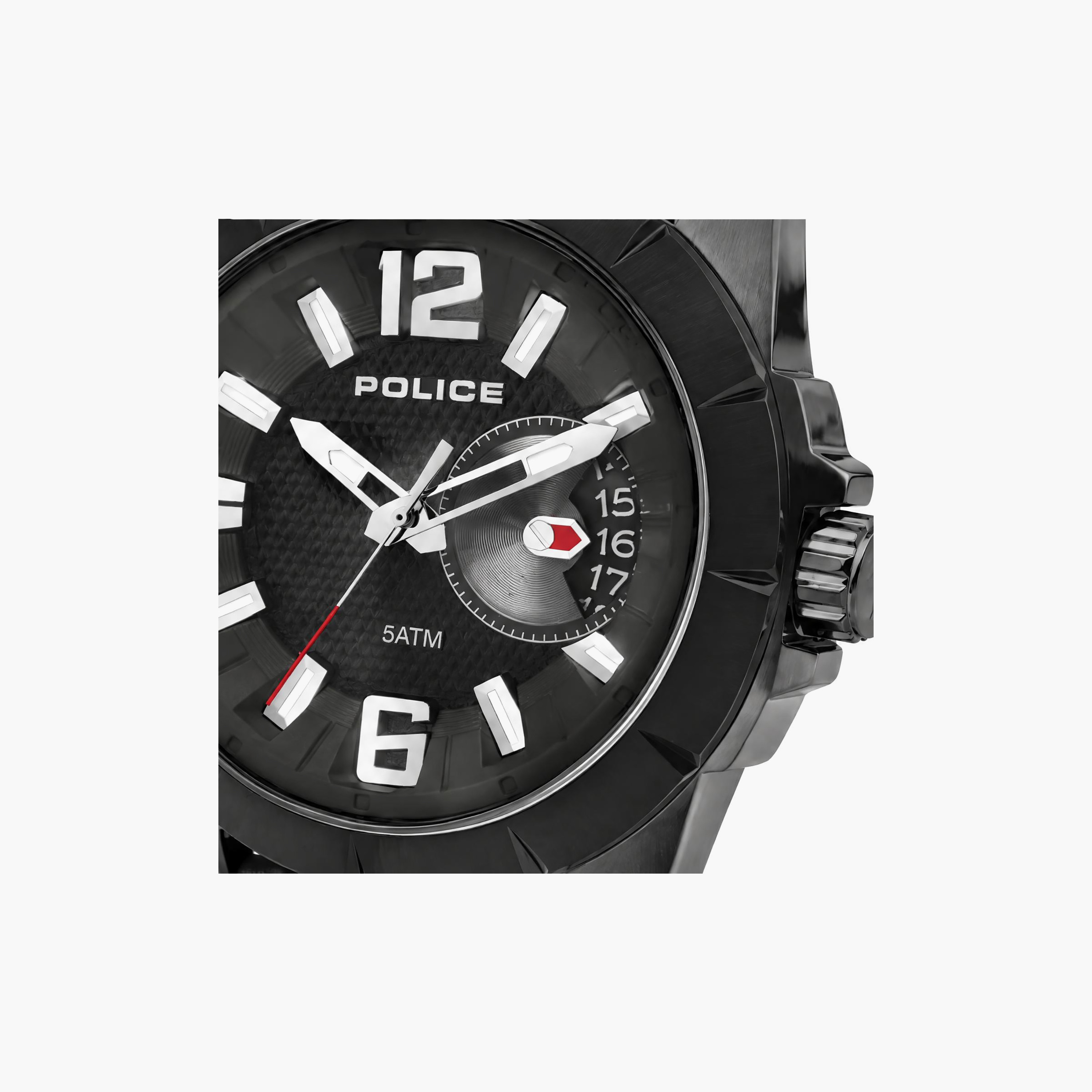 Police Men's Black Round 46 MM Analog Watch | PL.15240JSUB/02-men-watchesandjewellery-watches-image-2