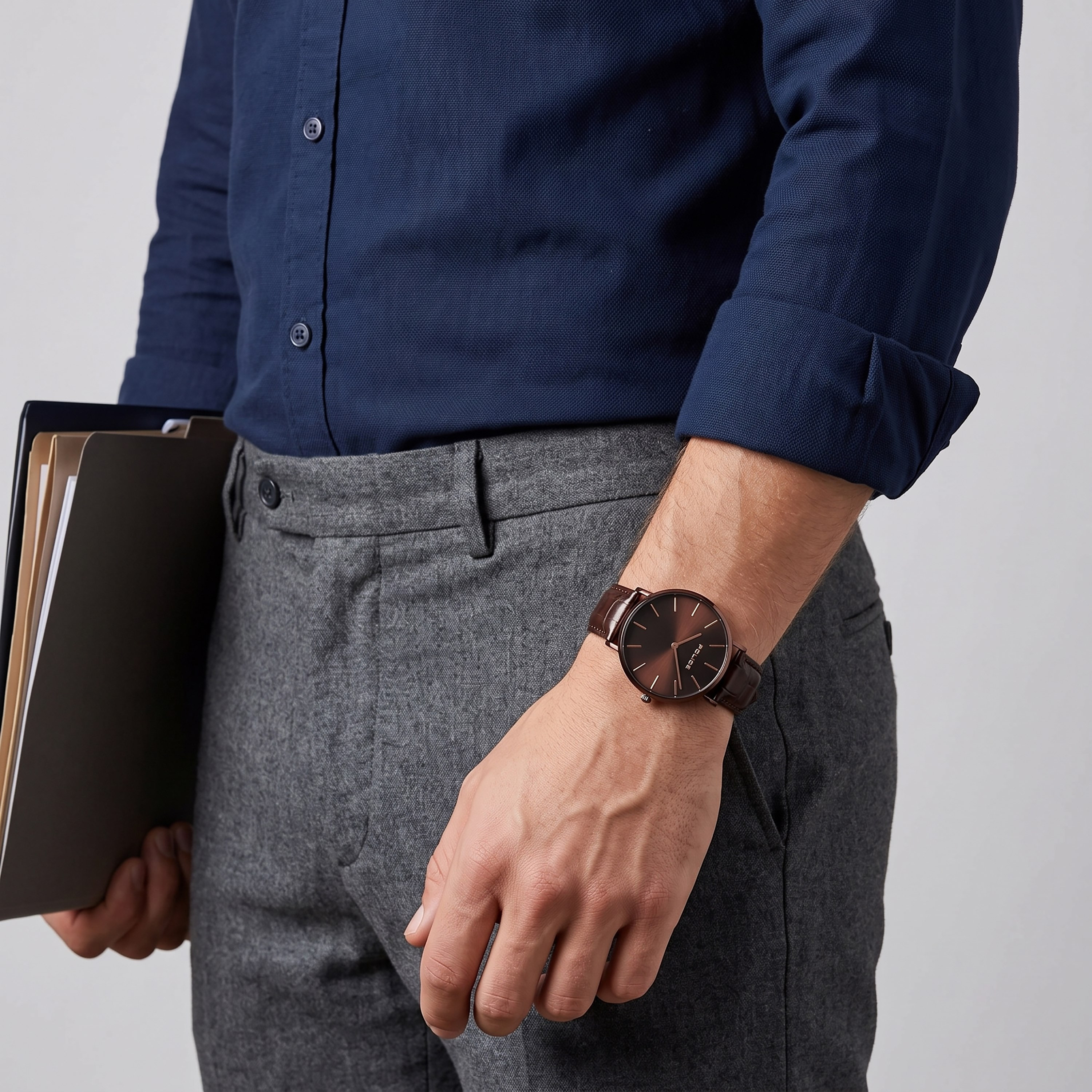 Police Men's Brown Round 42 MM Analog Watch | PL.15304JSBN/12-men-watchesandjewellery-watches-image-3