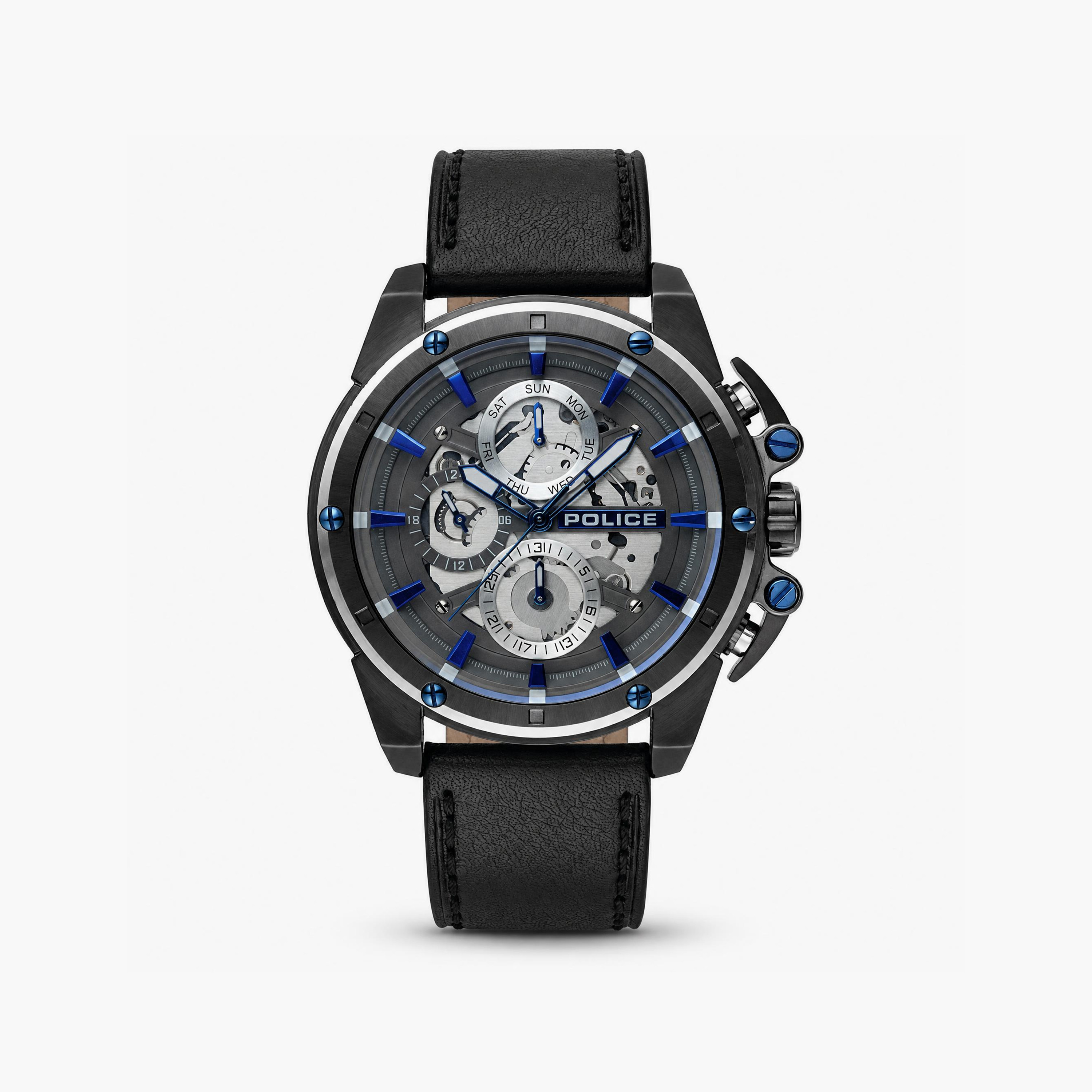 ساعة رجالية رمادية دائرية من بوليس، مقاس 42 مم، تناظرية | PL.14688JSUS/13-men-watchesandjewellery-watches-image-1