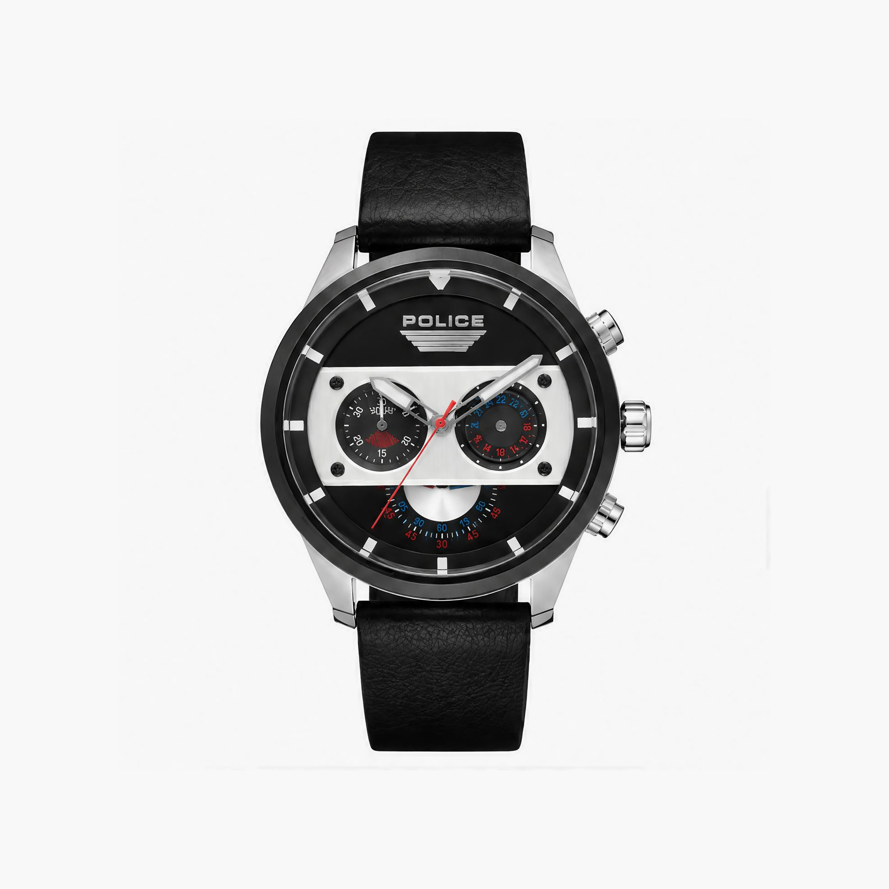 ساعة رجالية سوداء دائرية من بوليس، مقاس 49 مم، تناظرية | PL.15411JSTB/02-men-watchesandjewellery-watches-image-1