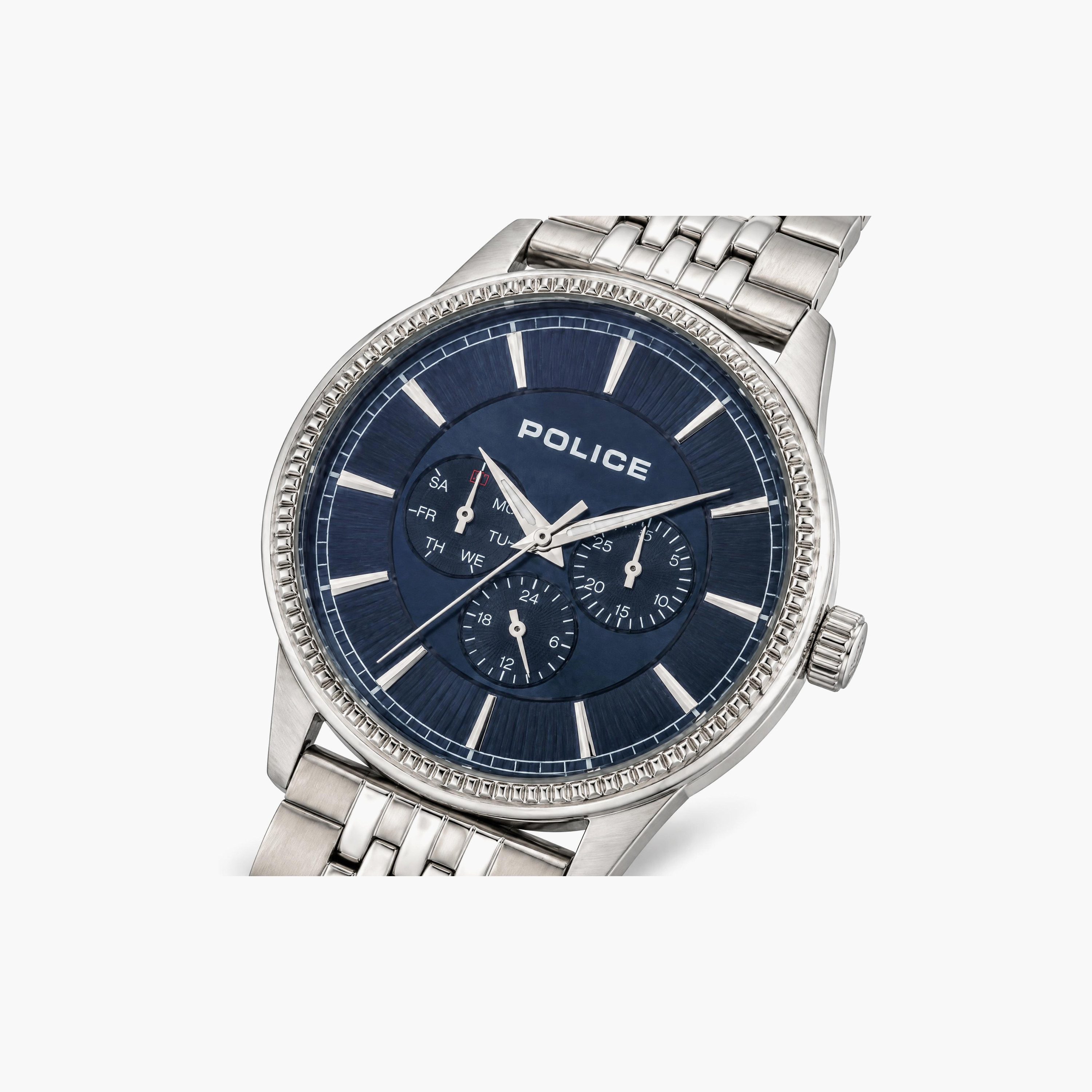 ساعة رجالية زرقاء دائرية من بوليس، مقاس 42 مم، تناظرية | PL.14923JS/03M-men-watchesandjewellery-watches-image-2