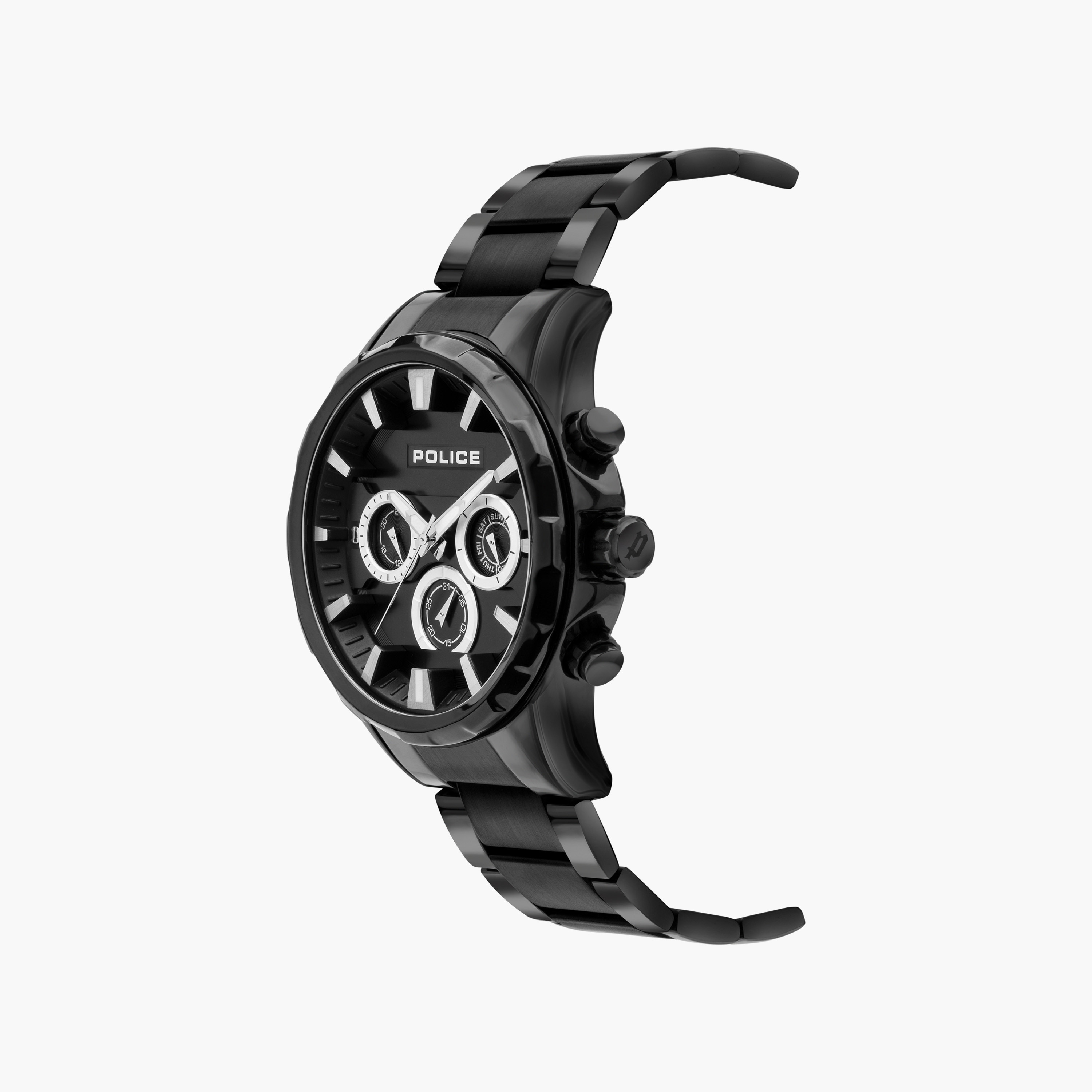 ساعة رجالية سوداء دائرية من بوليس، مقاس 47 مم، تناظرية | PL.15369JBB/02M-men-watchesandjewellery-watches-image-2