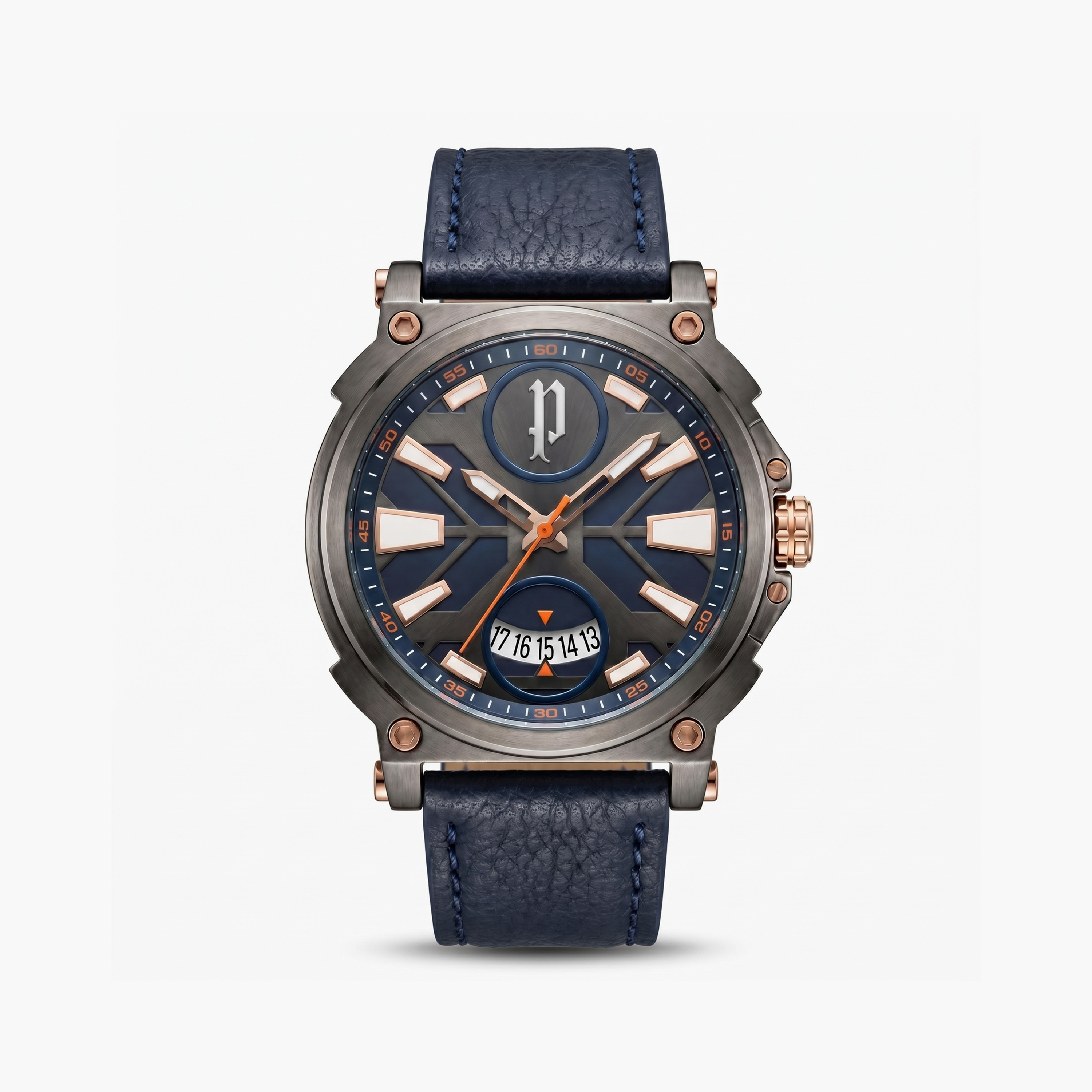 Police Men's Blue Round 53 MM Analog Watch | PL.15407JSU/03-men-watchesandjewellery-watches-image-1