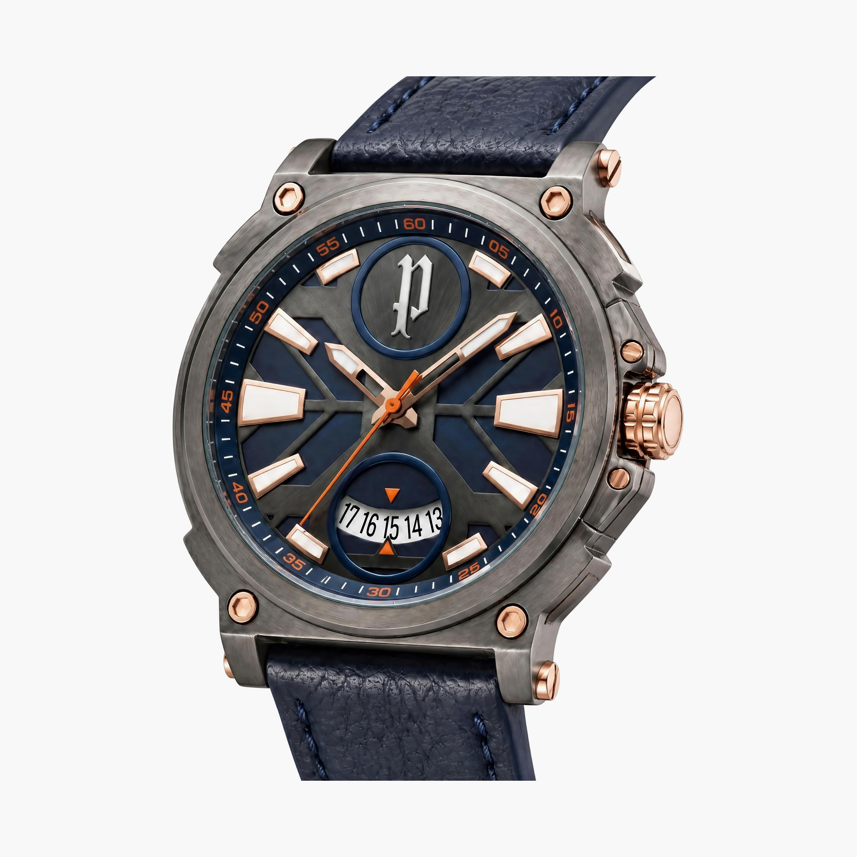 Police Men's Blue Round 53 MM Analog Watch | PL.15407JSU/03-men-watchesandjewellery-watches-image-2