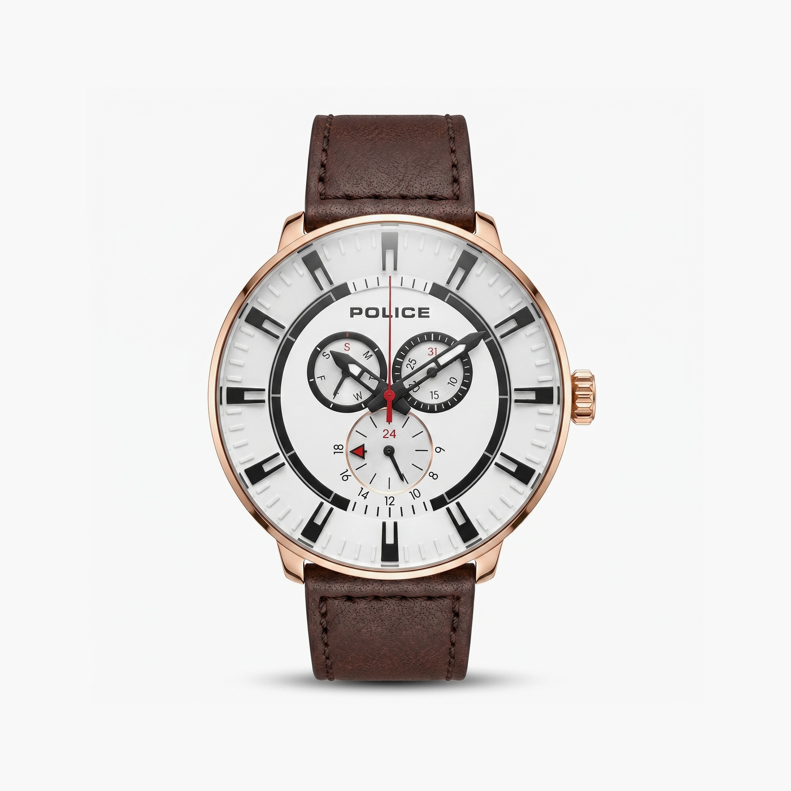 Police Men's White Round 50 MM Analog Watch | PL.15040XCYR/01-men-watchesandjewellery-watches-image-1