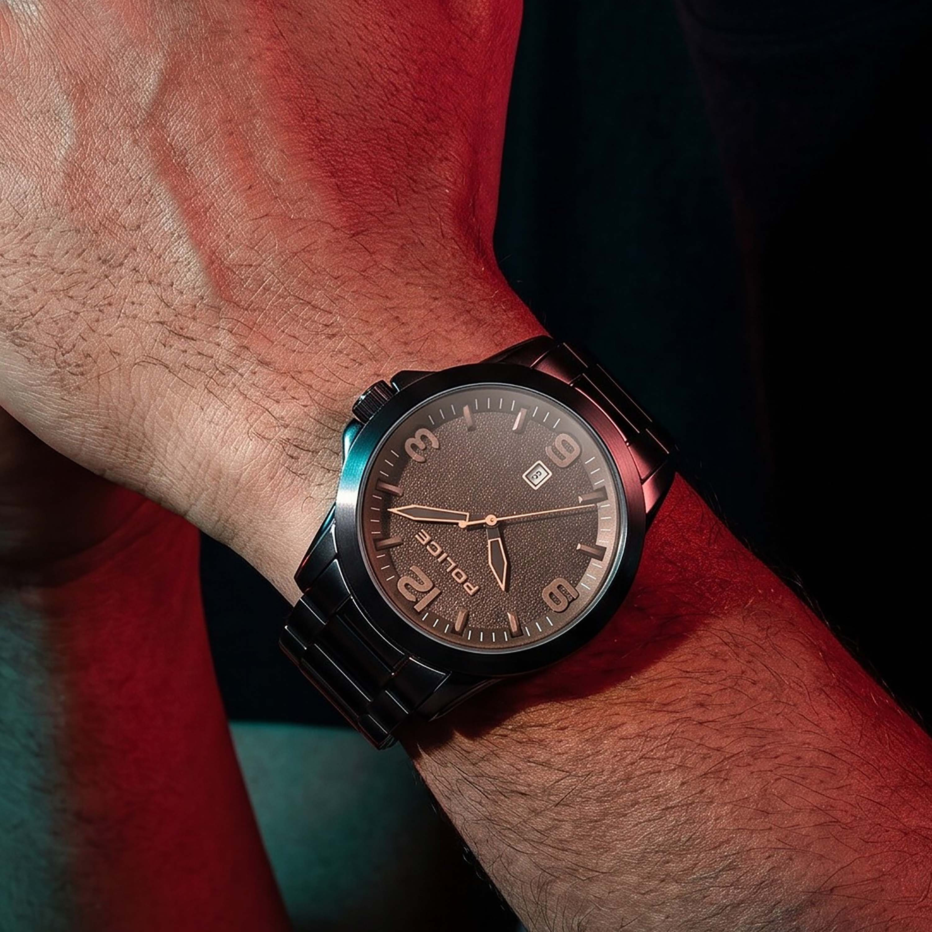 ساعة رجالية سوداء دائرية من بوليس، مقاس 47 مم، تناظرية | PEWJH2194504-men-watchesandjewellery-watches-image-5