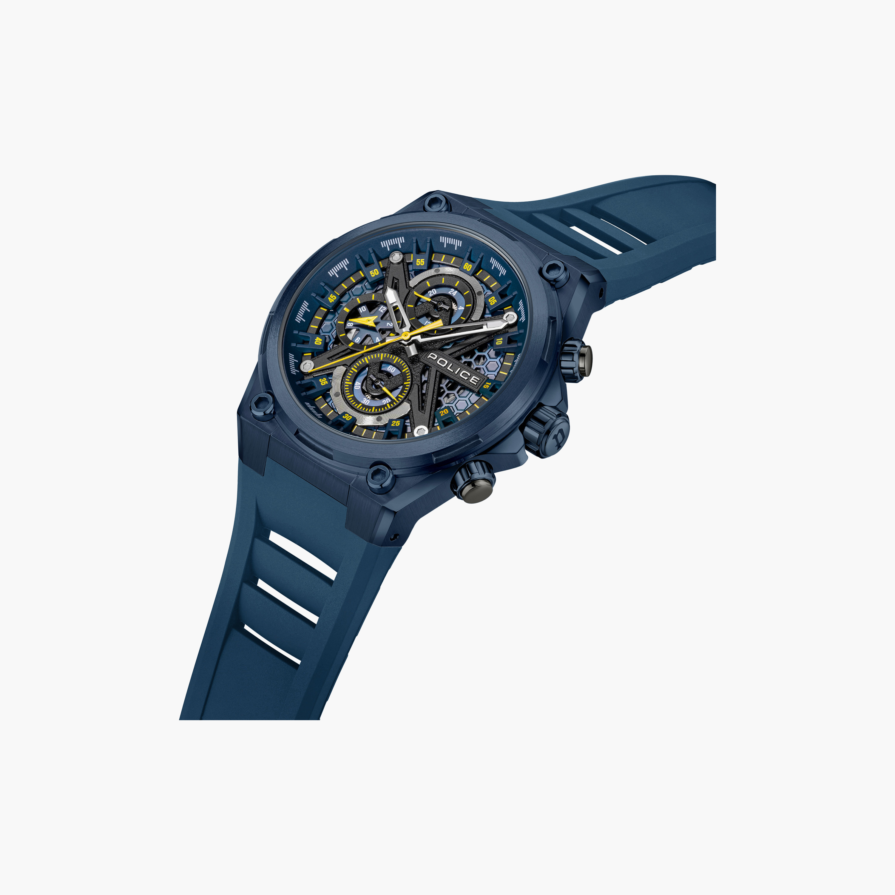 Police Men's Blue Round 45 MM Analog Watch | PEWGQ0054302M-men-watchesandjewellery-watches-image-2