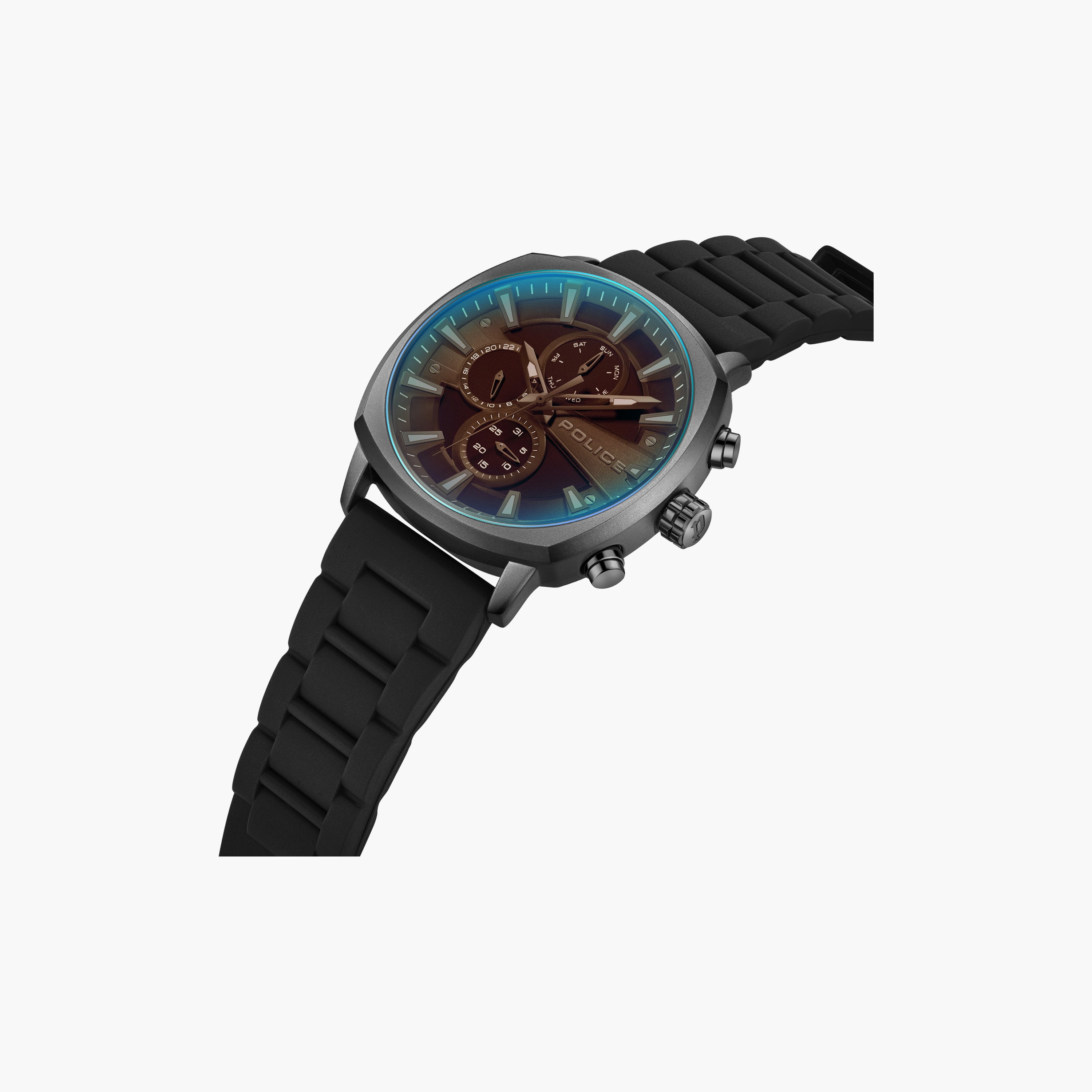 ساعة رجالية سوداء دائرية من بوليس، مقاس 48 مم، تناظرية | PEWJQ9003401-men-watchesandjewellery-watches-image-2