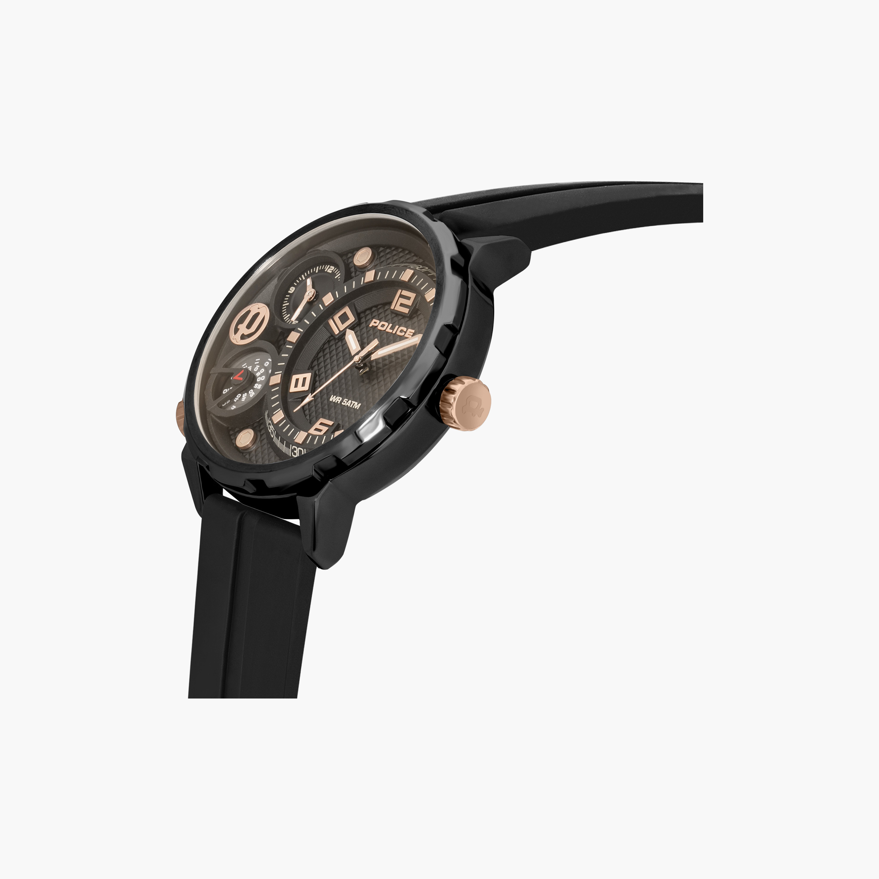 Police Men's Black Round 51 MM Analog Watch | PEWJN2195301-men-watchesandjewellery-watches-image-2