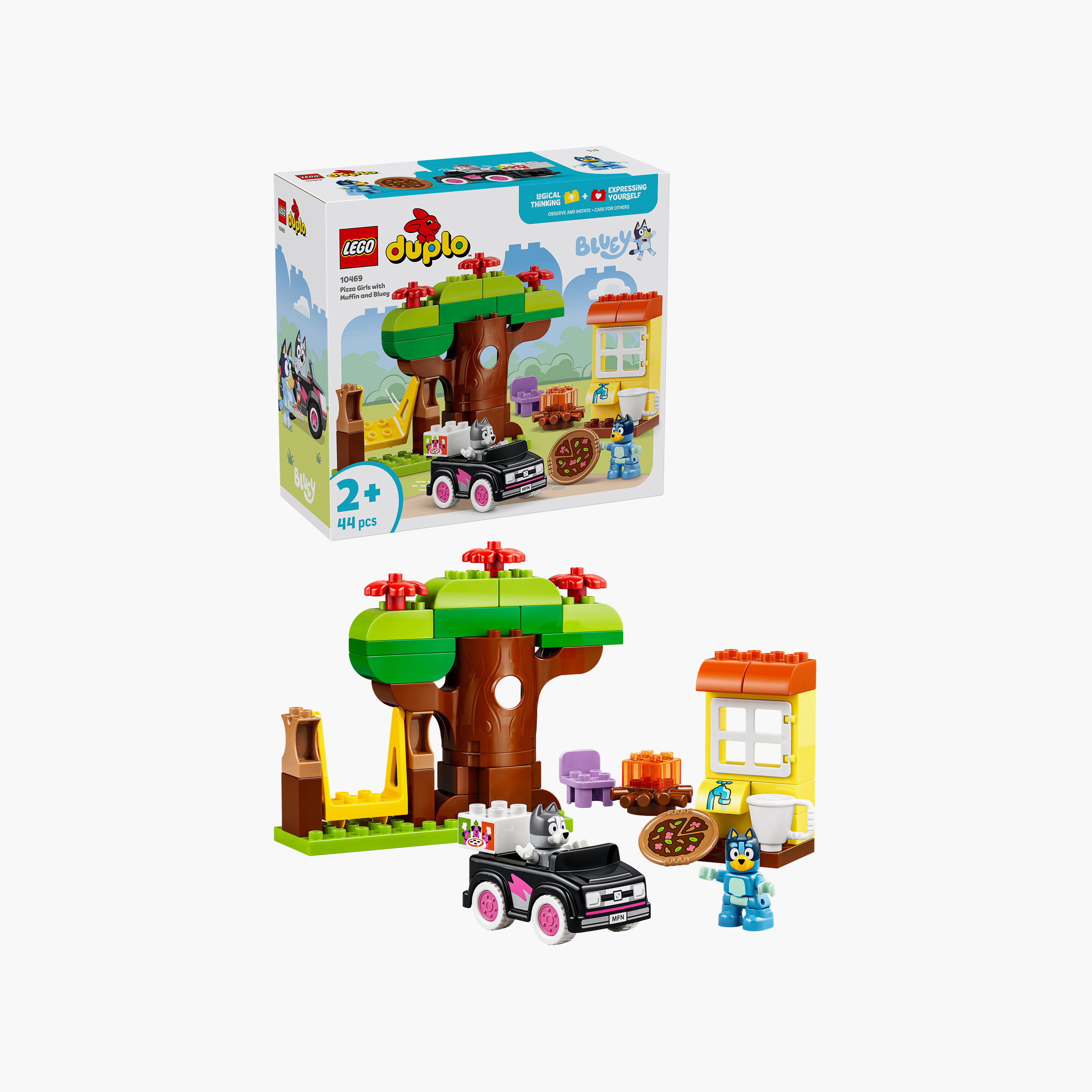 Lego Duplo Pizza Girls with Muffin and Bluey Block Playset-toys-buildingblocks-blocks-image-1