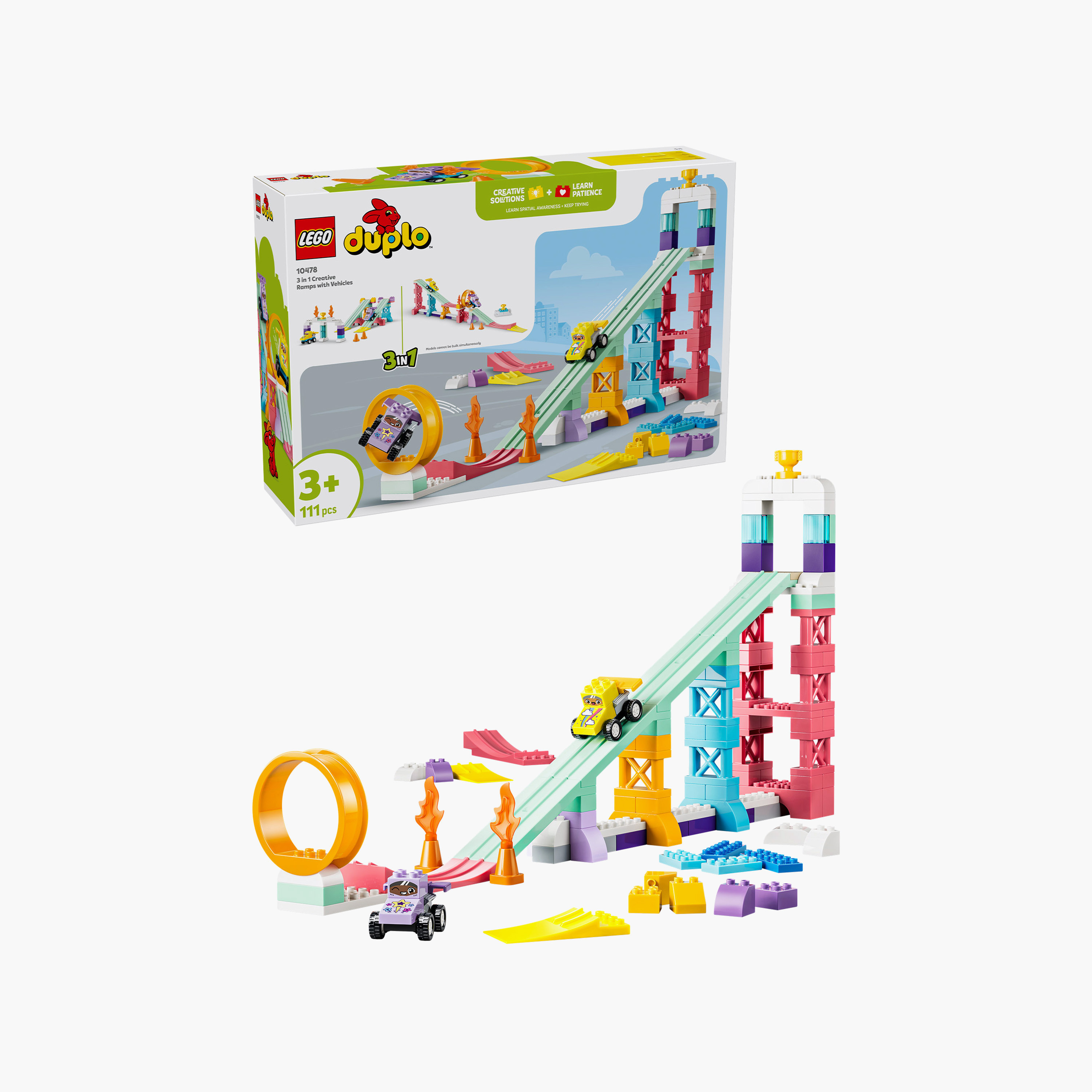 Lego Duplo 3-In-1 Creative Ramps with Vehicles Block Playset-toys-buildingblocks-blocks-image-1
