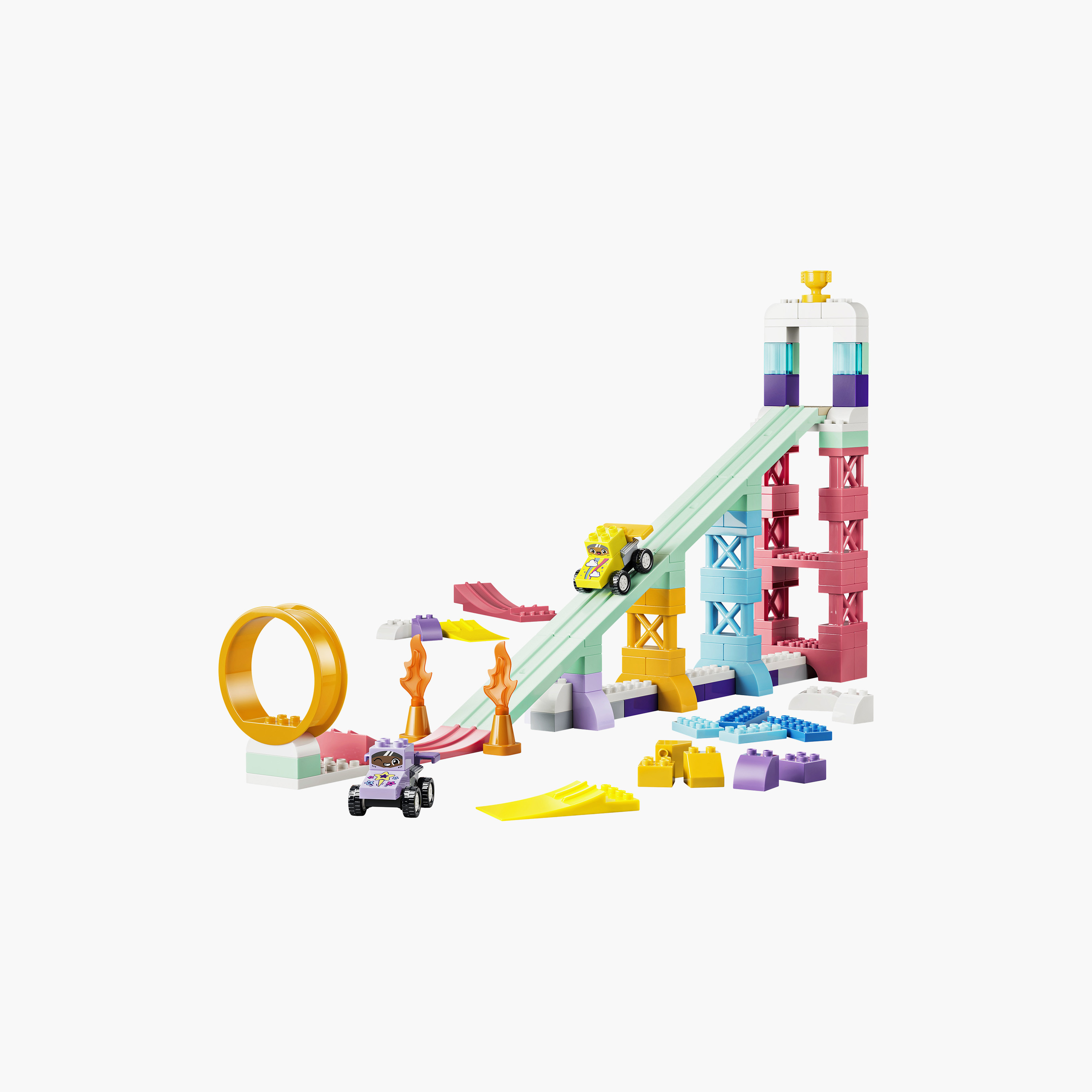 Lego Duplo 3-In-1 Creative Ramps with Vehicles Block Playset-toys-buildingblocks-blocks-image-2