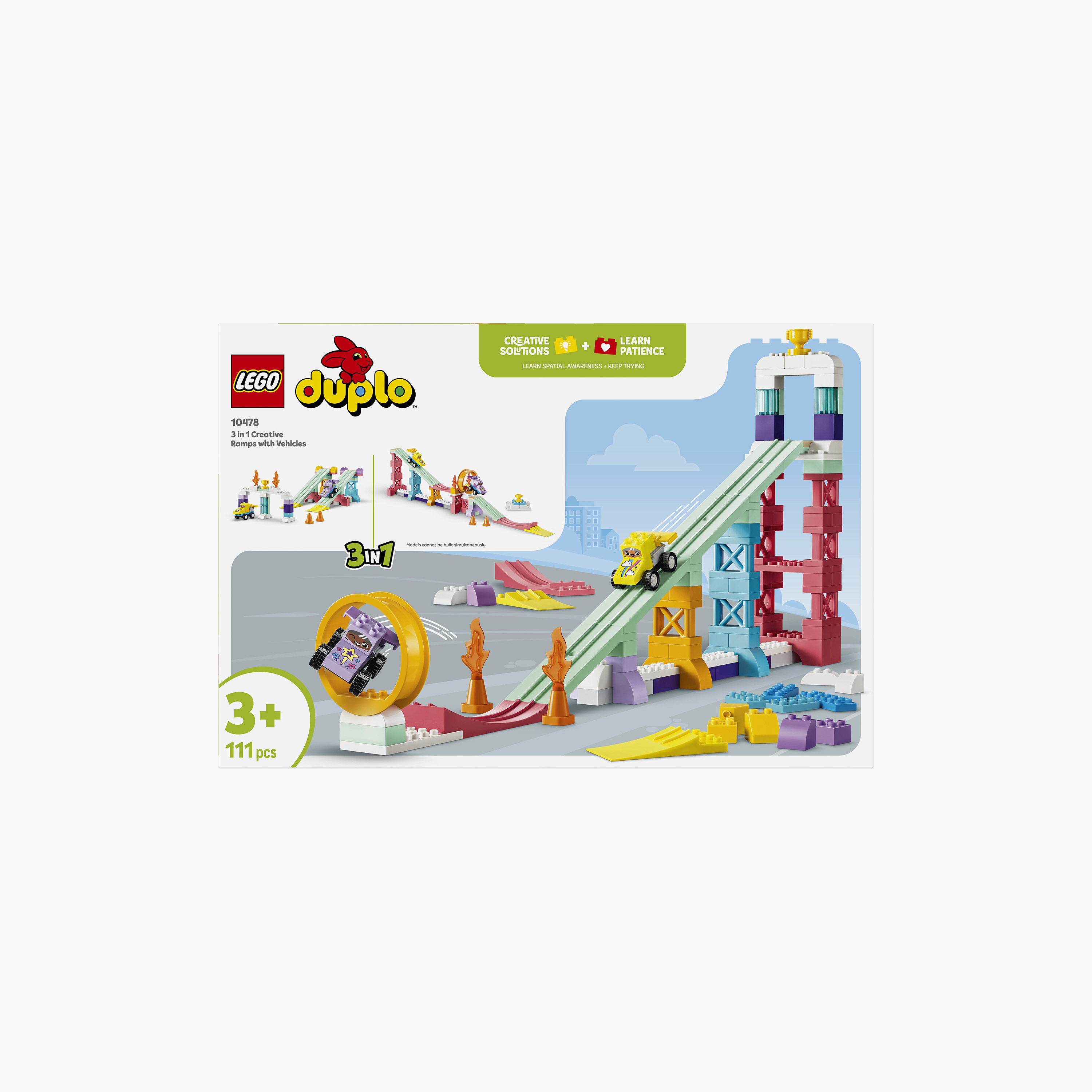 Lego Duplo 3-In-1 Creative Ramps with Vehicles Block Playset-toys-buildingblocks-blocks-image-4