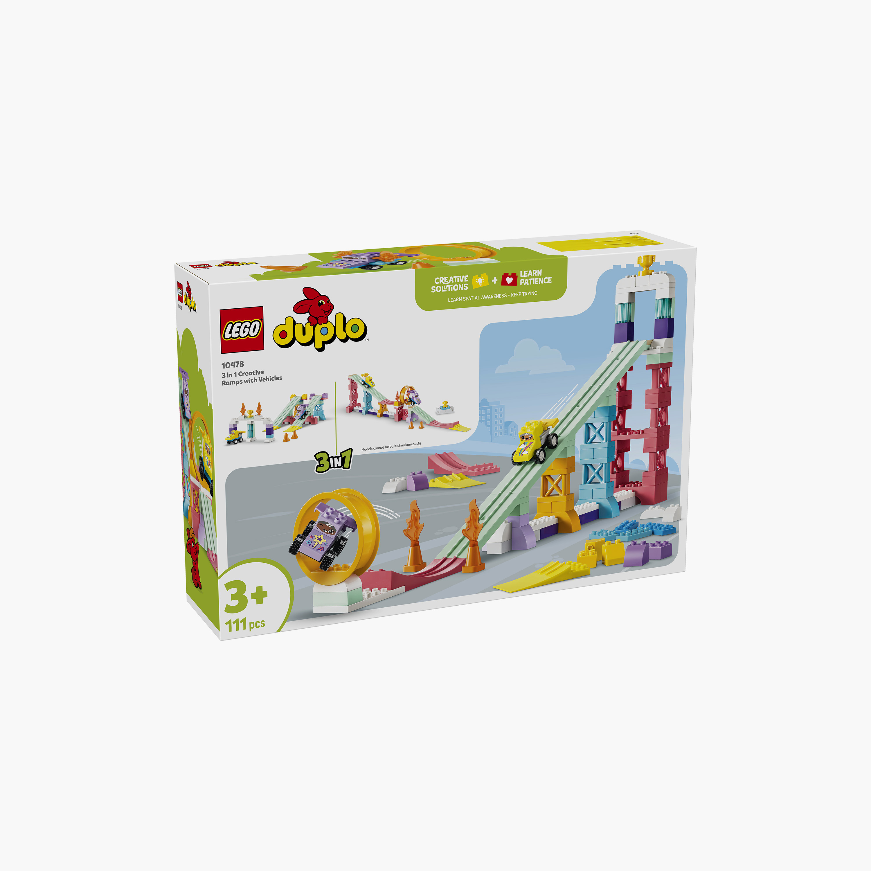 Lego Duplo 3-In-1 Creative Ramps with Vehicles Block Playset-toys-buildingblocks-blocks-image-7
