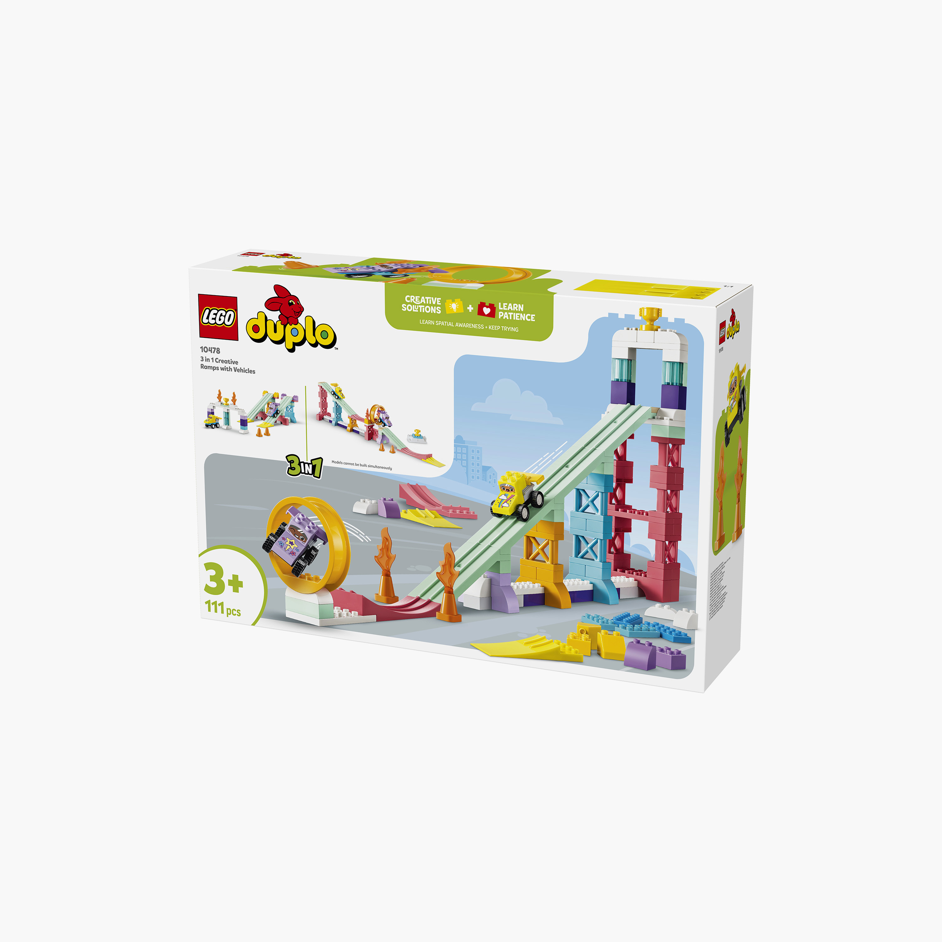Lego Duplo 3-In-1 Creative Ramps with Vehicles Block Playset-toys-buildingblocks-blocks-image-8