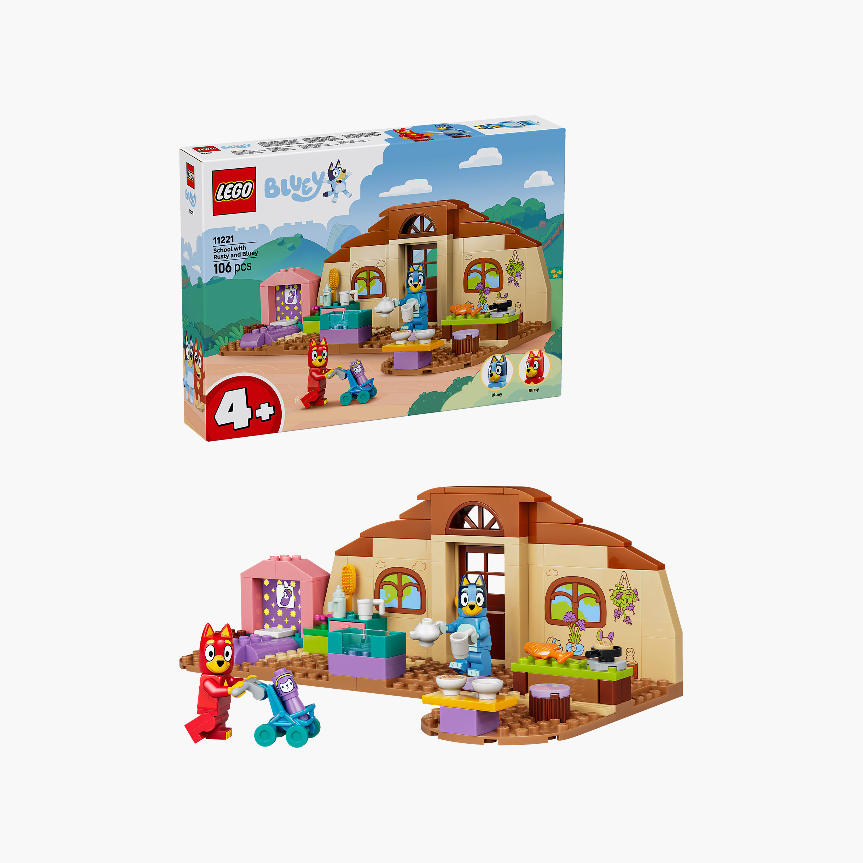 مجموعة ألعاب مكعبات مدرسة بلوي مع روستي وبولوي من ليغو بلوي-toys-buildingblocks-blocks-image-1