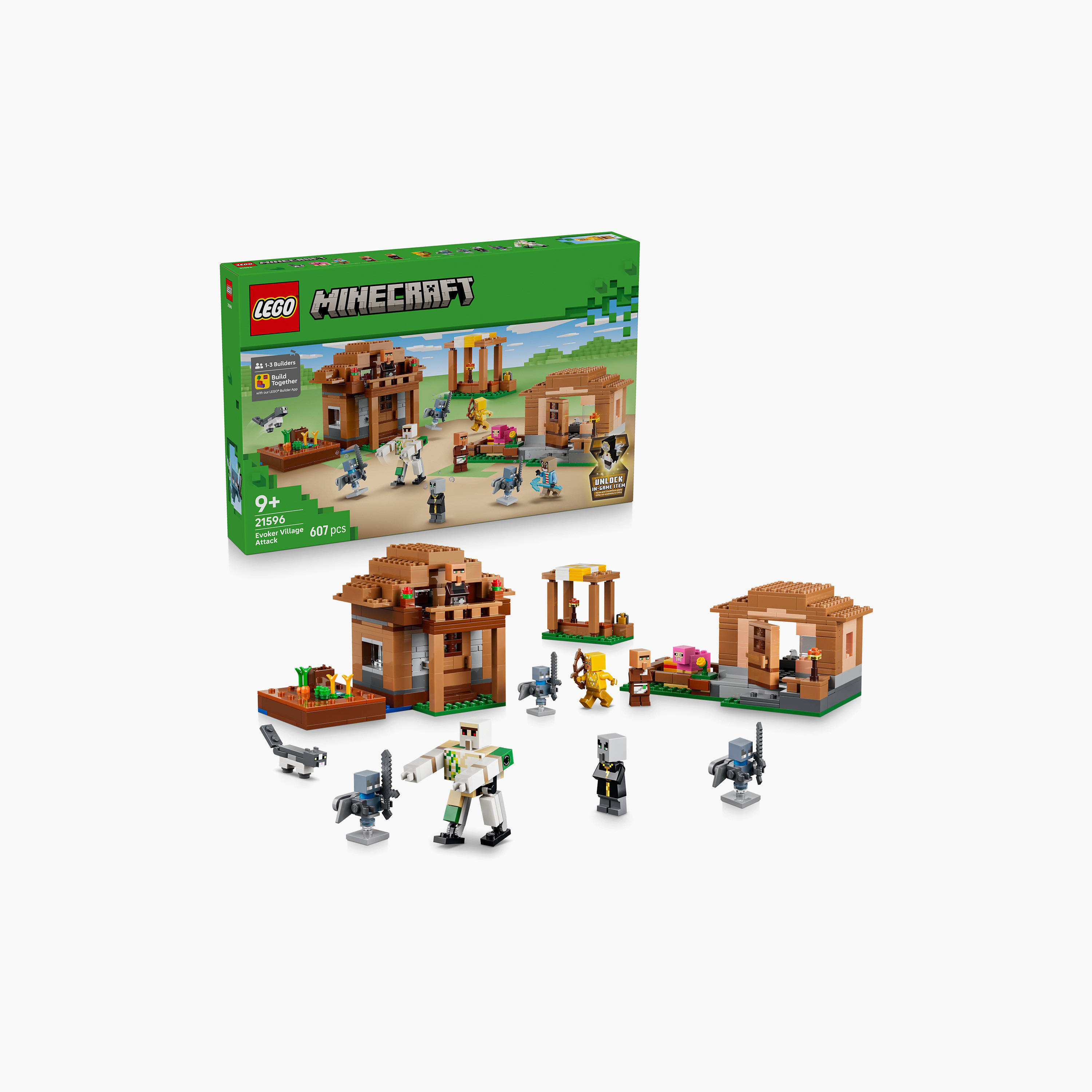 Lego Minecraft Evoker Village Attack Block Playset-toys-buildingblocks-blocks-image-1