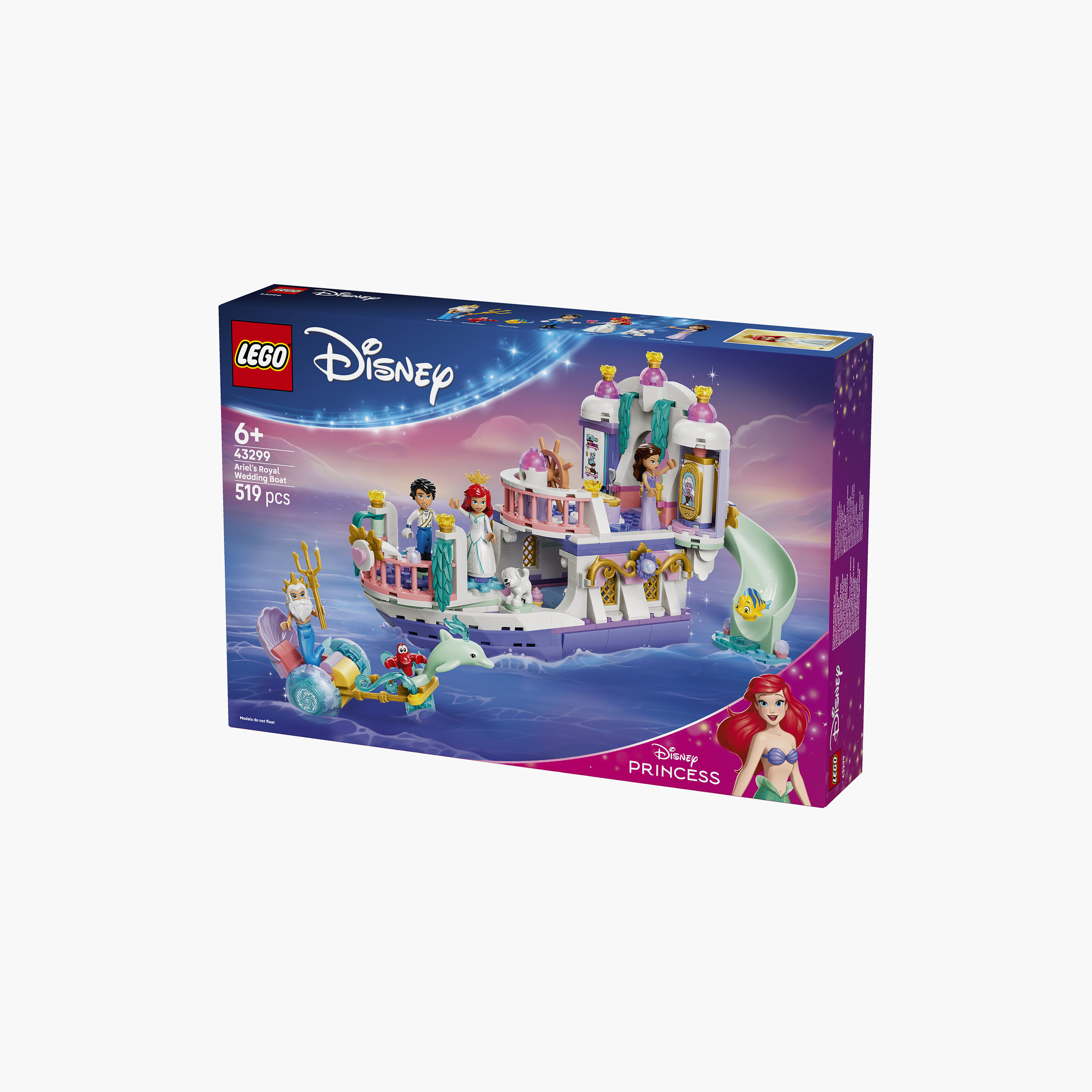 Lego Disney Princess Ariel’s Royal Wedding Boat Block Playset-toys-buildingblocks-blocks-image-8