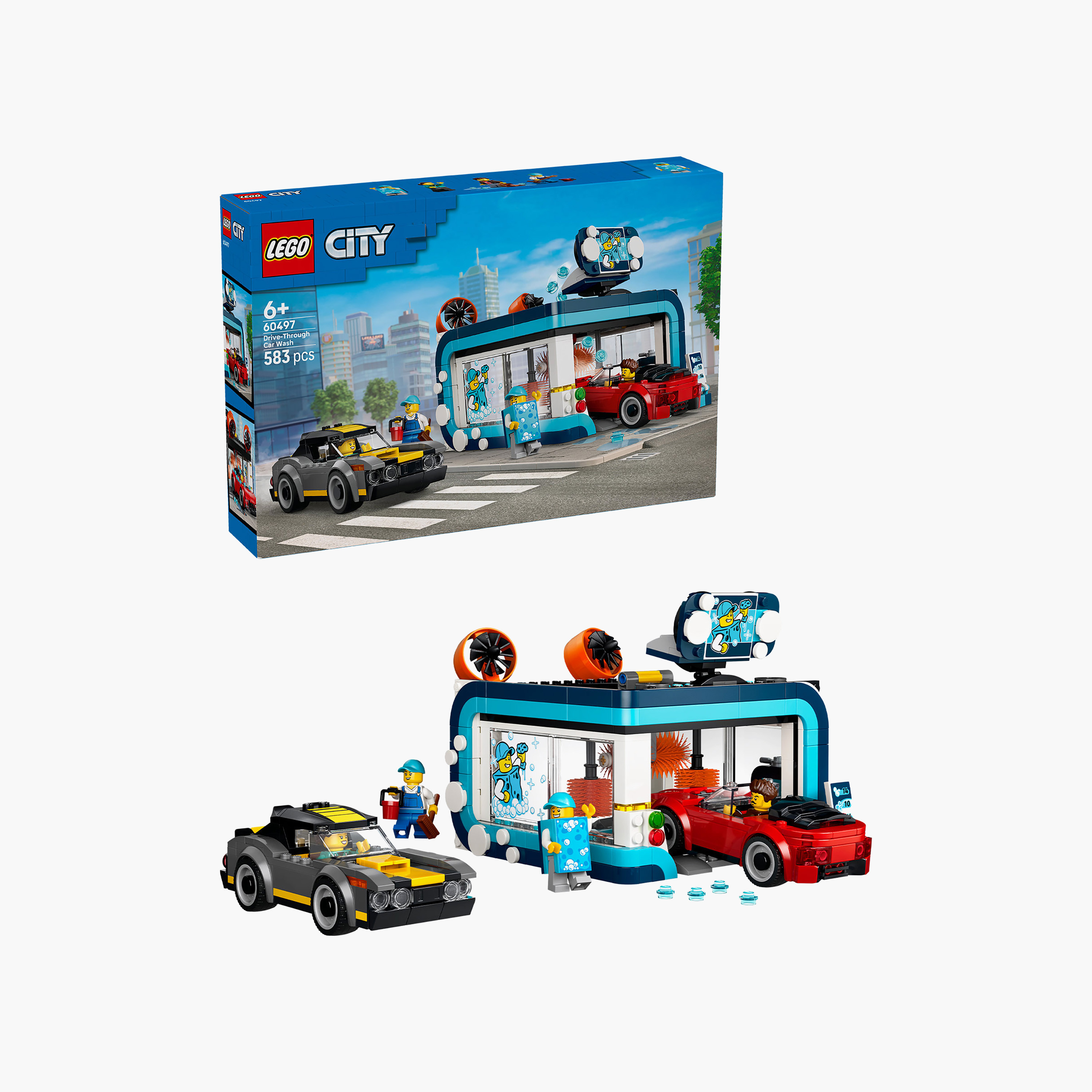 Lego City Drive Through Car Wash Block Playset-toys-buildingblocks-blocks-image-1