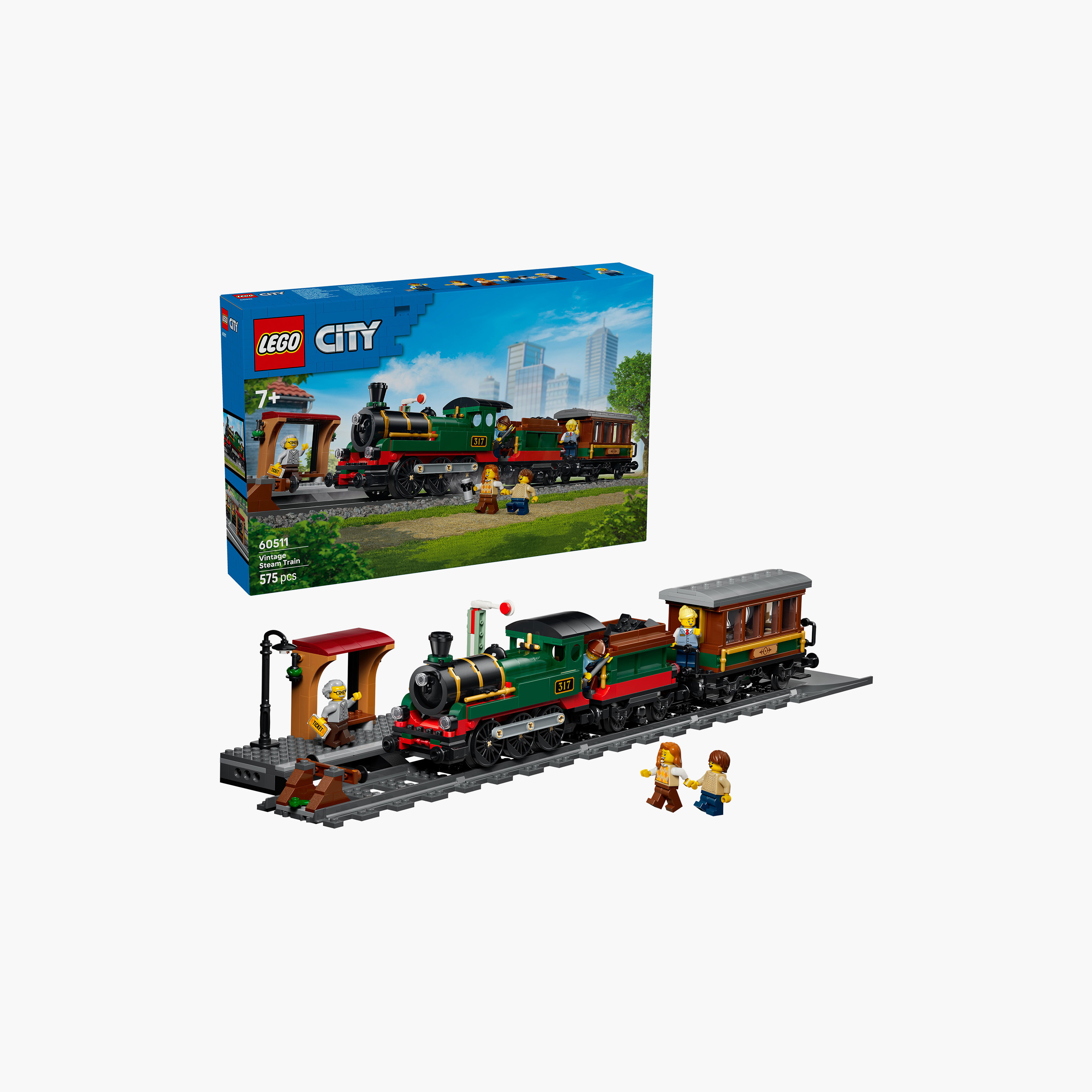 Lego City Vintage Steam Train Block Playset-toys-buildingblocks-blocks-image-1