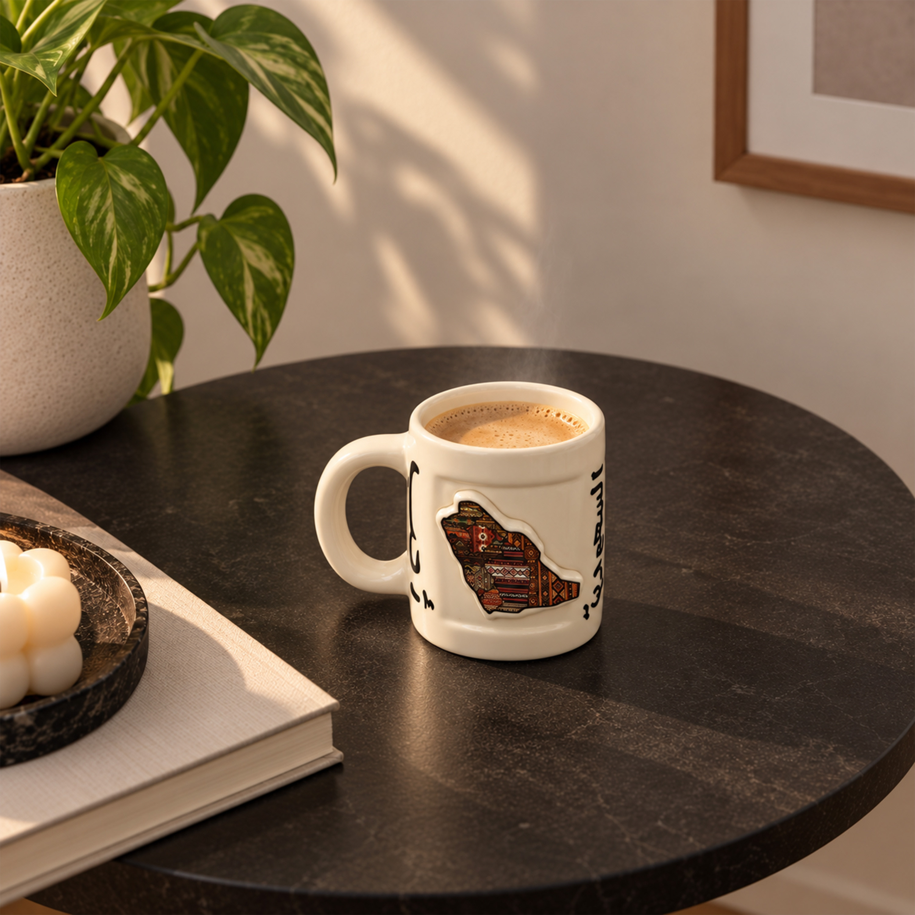 Crafted By Lifestyle Ceramic 'Saudi Arabia' Mug With Textured Map Relief - 250 Ml-household-dining-teaandcoffee-mugsandcups-image-5