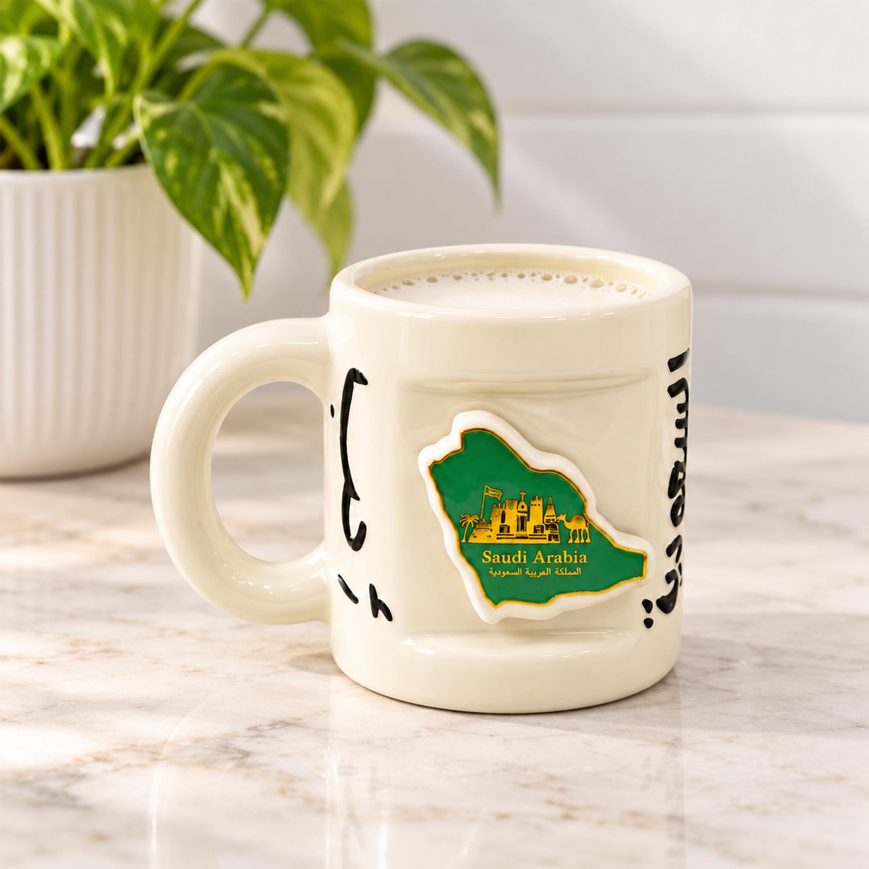 Crafted By Lifestyle Ceramic 'Saudi Arabia' Mug With Landmark Map Emblem - 250 Ml-household-dining-teaandcoffee-mugsandcups-image-1
