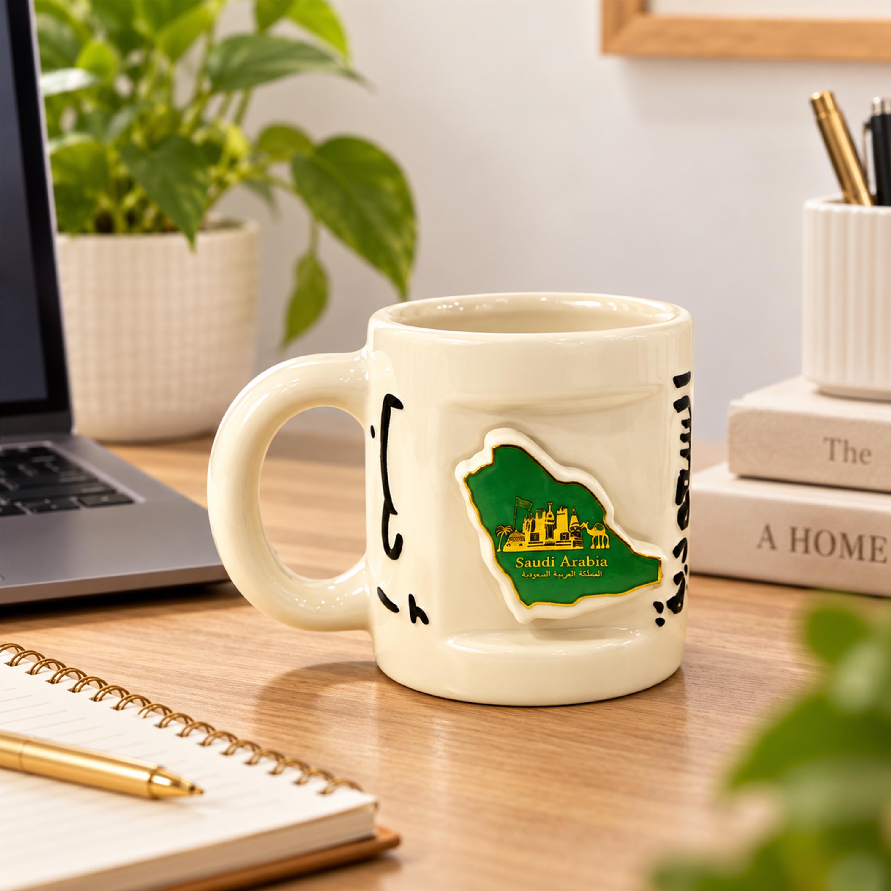 Crafted By Lifestyle Ceramic 'Saudi Arabia' Mug With Landmark Map Emblem - 250 Ml-household-dining-teaandcoffee-mugsandcups-image-3