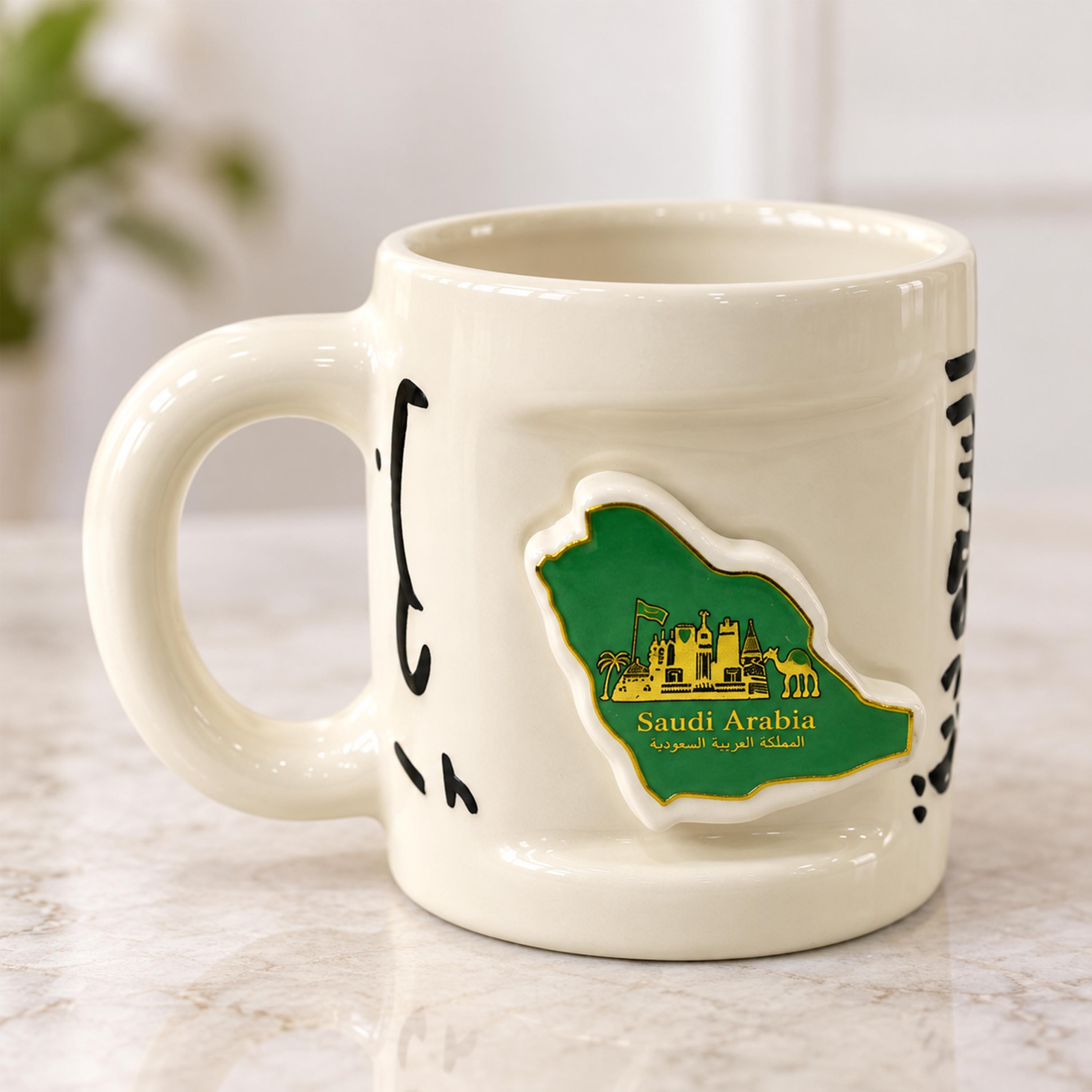 Crafted By Lifestyle Ceramic 'Saudi Arabia' Mug With Landmark Map Emblem - 250 Ml-household-dining-teaandcoffee-mugsandcups-image-4