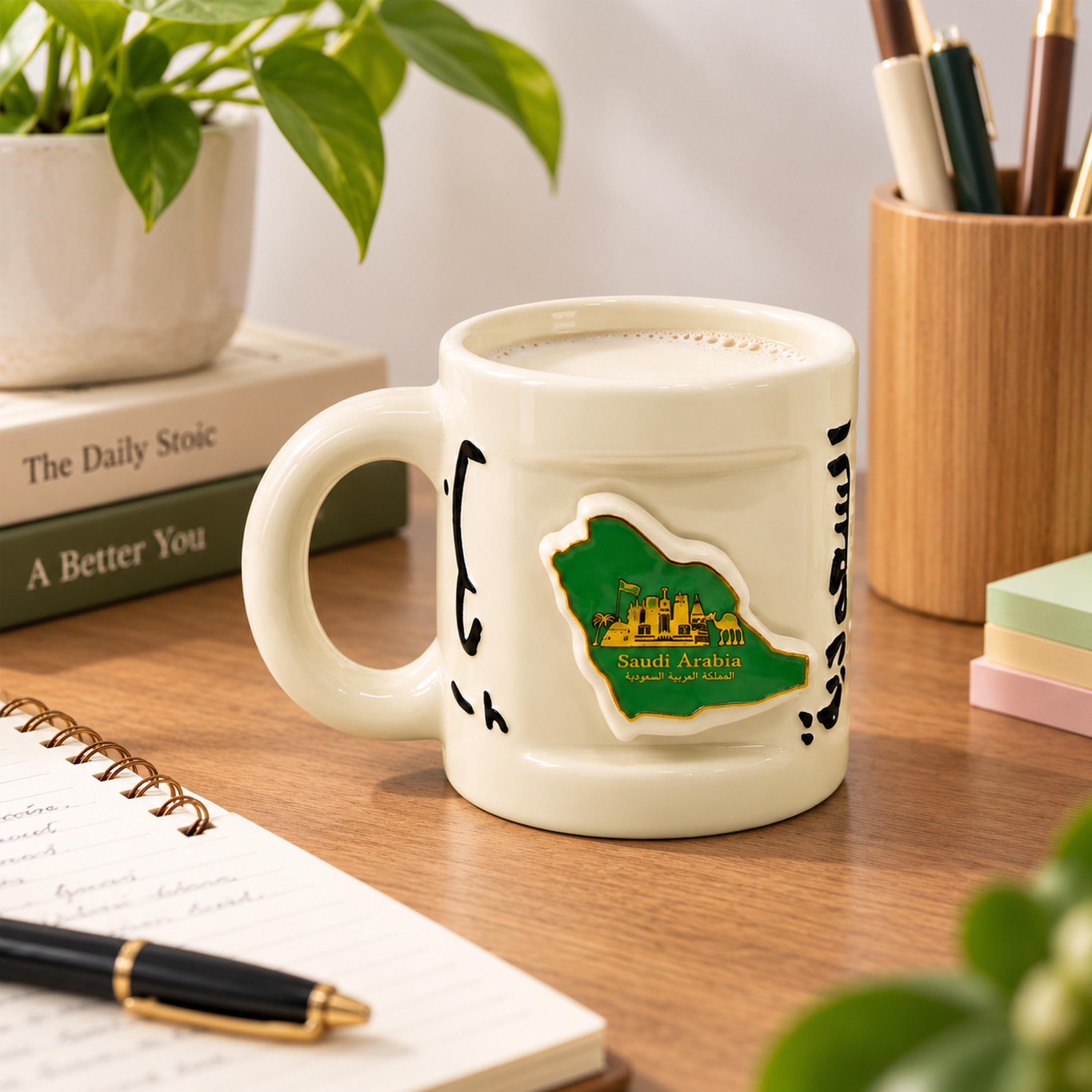 Crafted By Lifestyle Ceramic 'Saudi Arabia' Mug With Landmark Map Emblem - 250 Ml-household-dining-teaandcoffee-mugsandcups-image-5