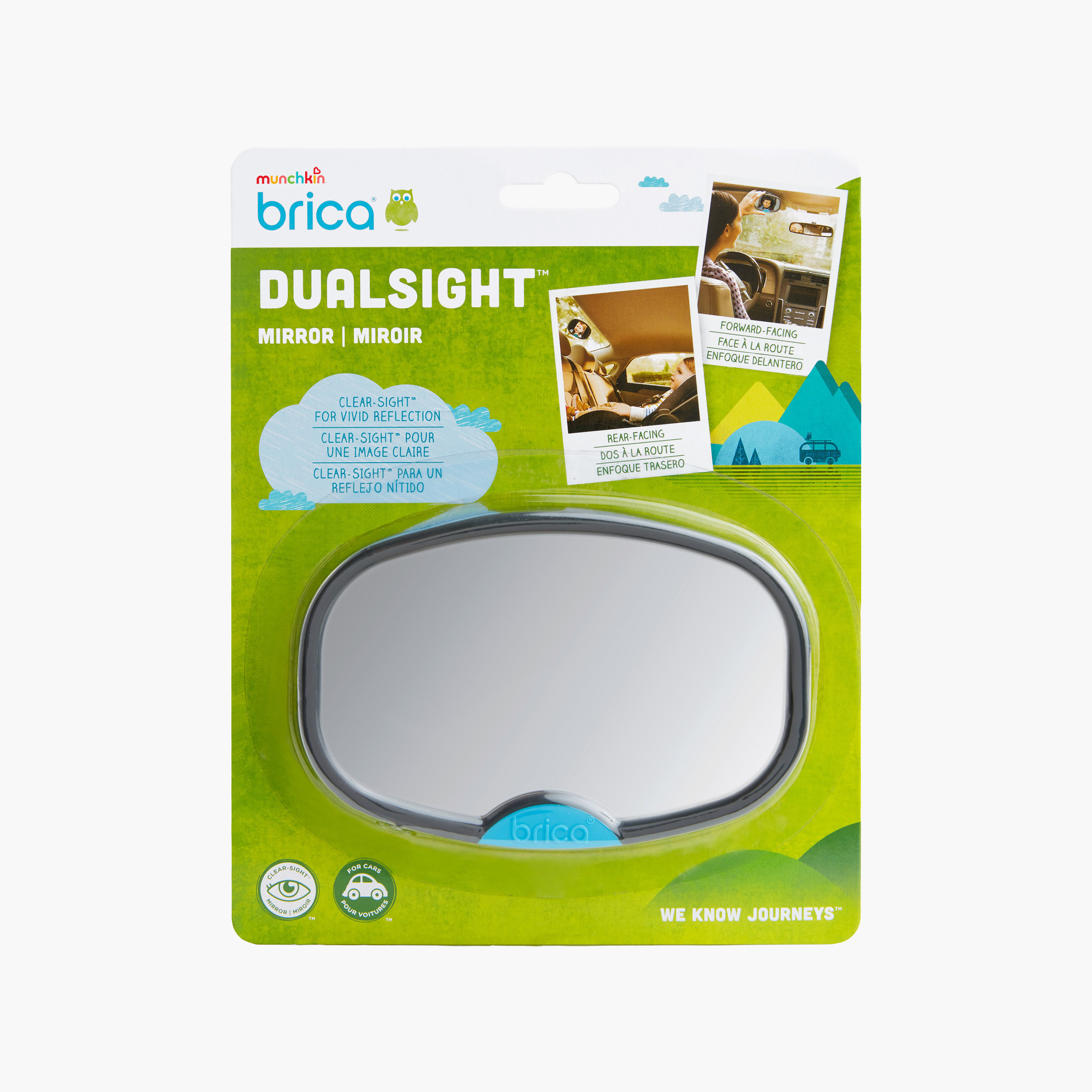Munchkin Brica Dual Sight Mirror with Visor Clip Attachment-baby-gear-travelaccessories-image-3