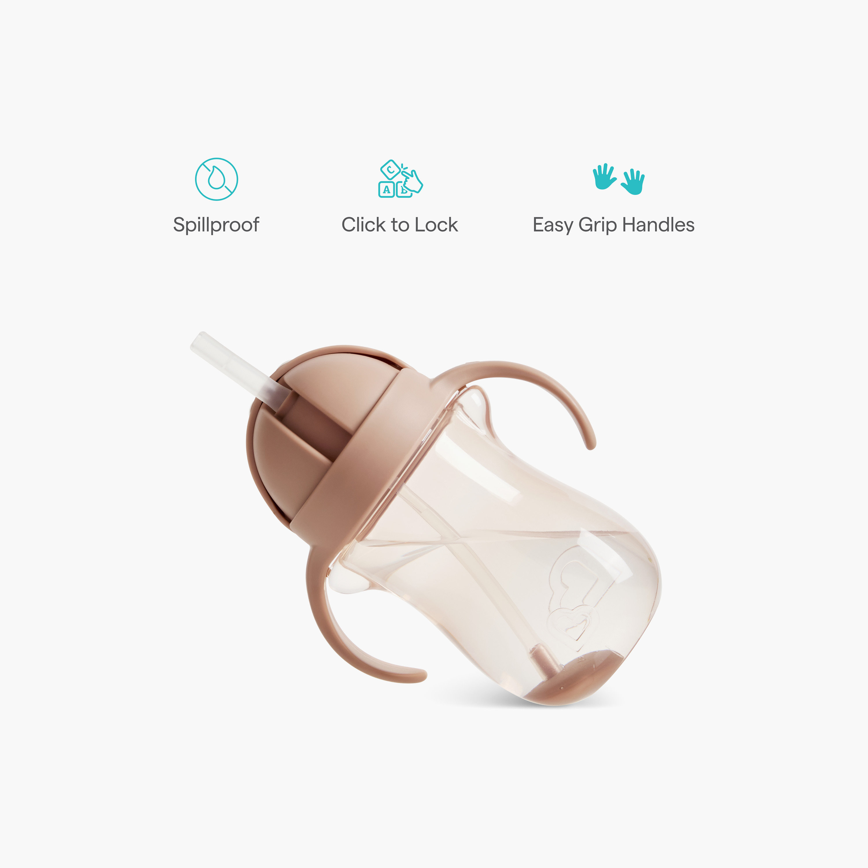 Munchkin Weighted Straw Transition Cup with Handles - 296 ml-baby-feeding-mealtimeessentials-image-10