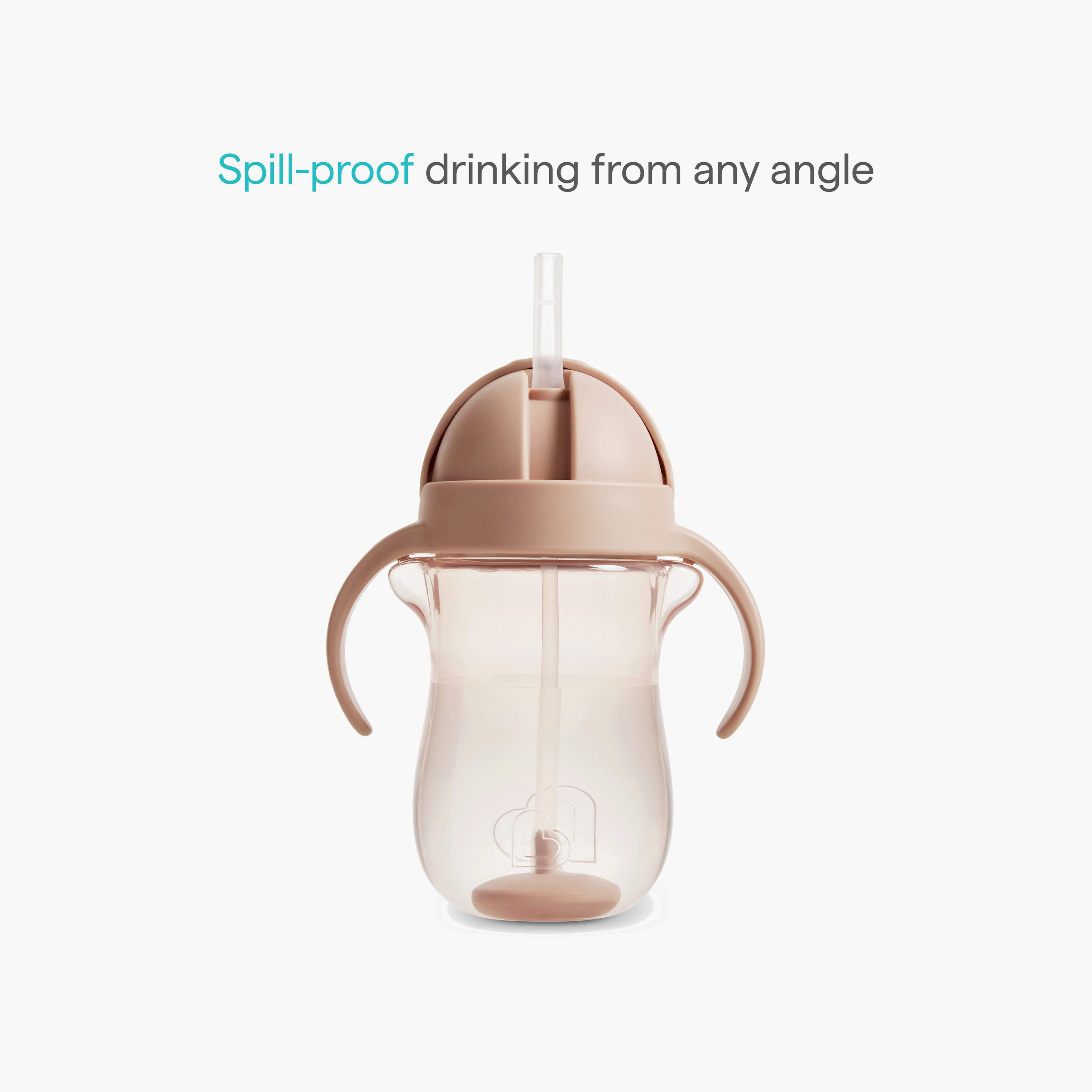 Munchkin Weighted Straw Transition Cup with Handles - 296 ml-baby-feeding-mealtimeessentials-image-3