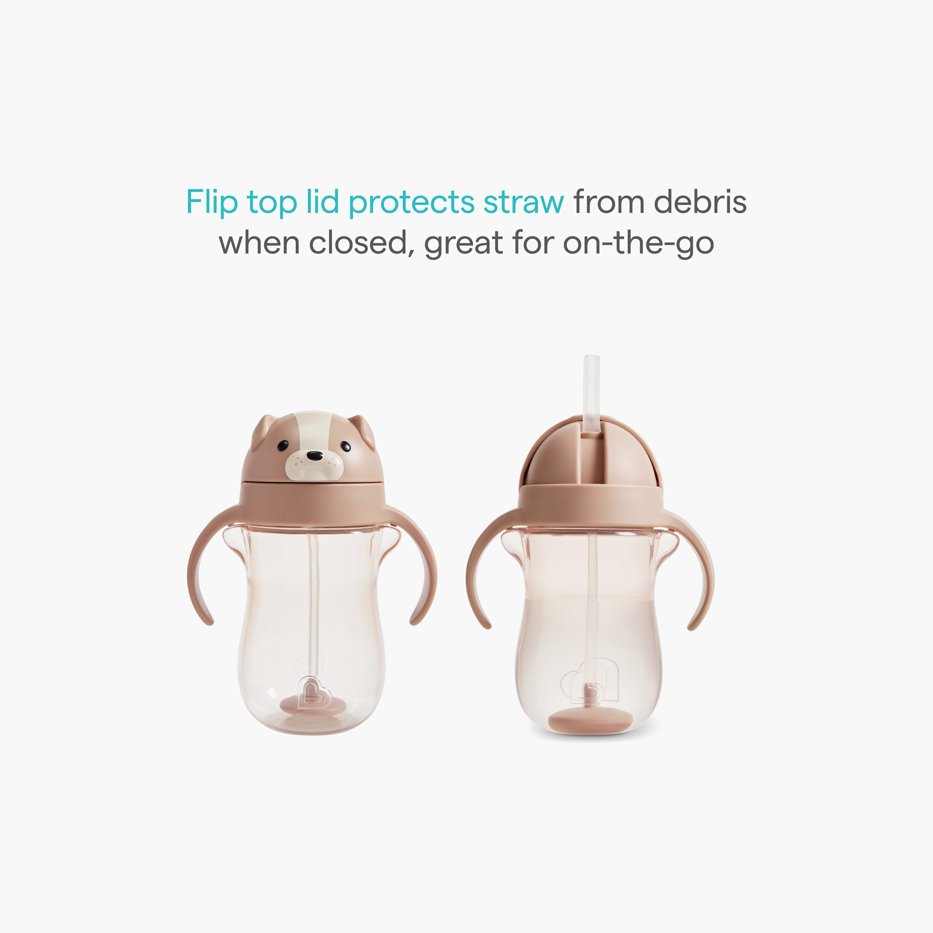 Munchkin Weighted Straw Transition Cup with Handles - 296 ml-baby-feeding-mealtimeessentials-image-8