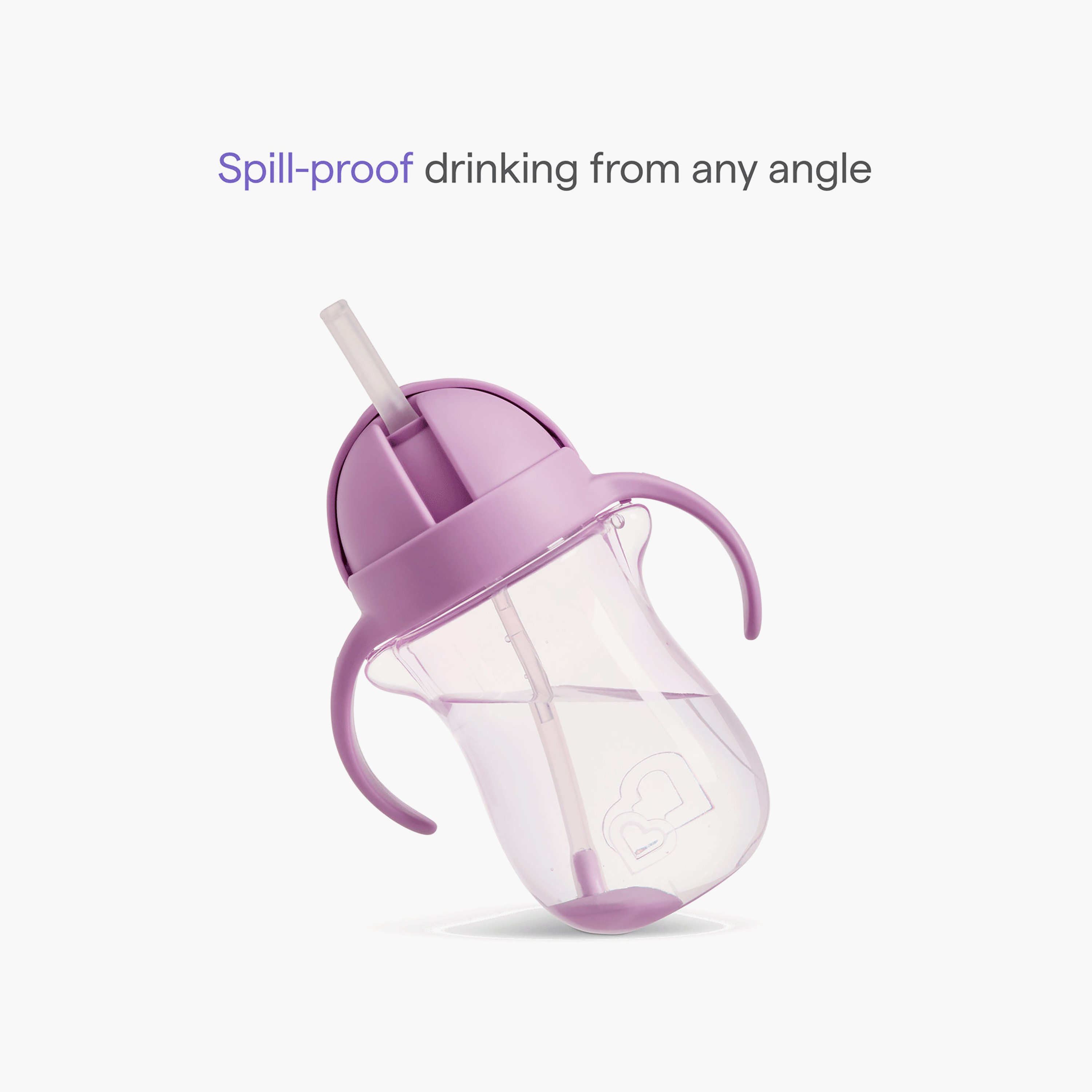 Munchkin Weighted Straw Transition Cup with Handles - 296 ml-baby-feeding-mealtimeessentials-image-3