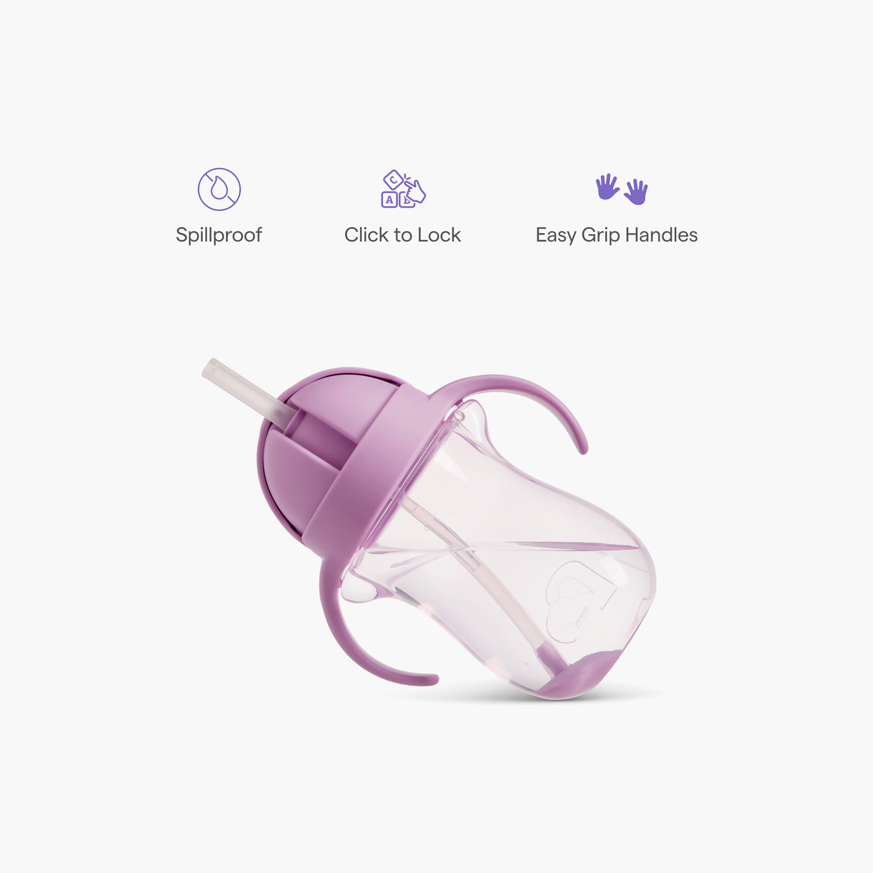 Munchkin Weighted Straw Transition Cup with Handles - 296 ml-baby-feeding-mealtimeessentials-image-6