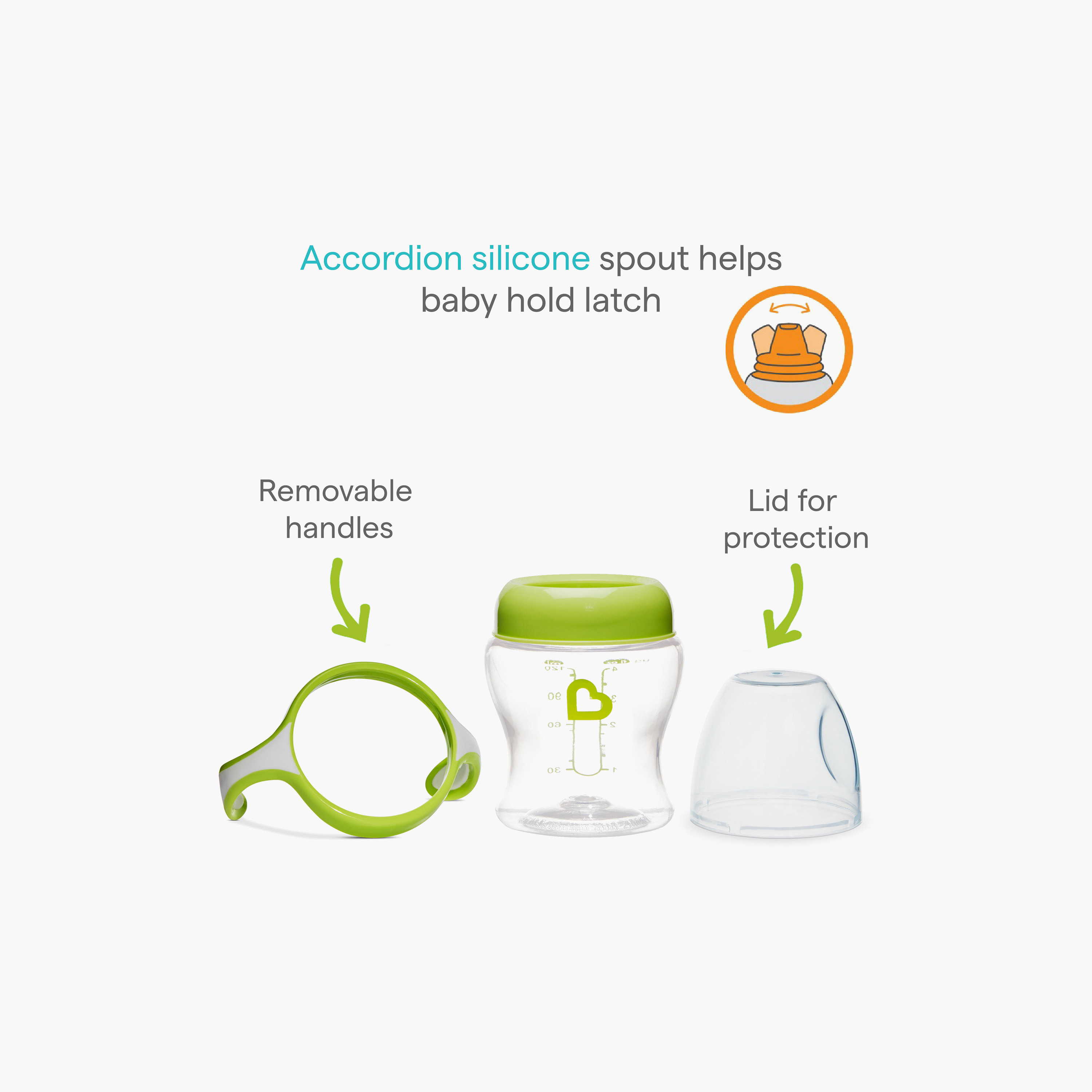 Munchkin 2-Piece Gentle Transition Sippy Cup with Handle - 118 ml-baby-feeding-mealtimeessentials-image-3