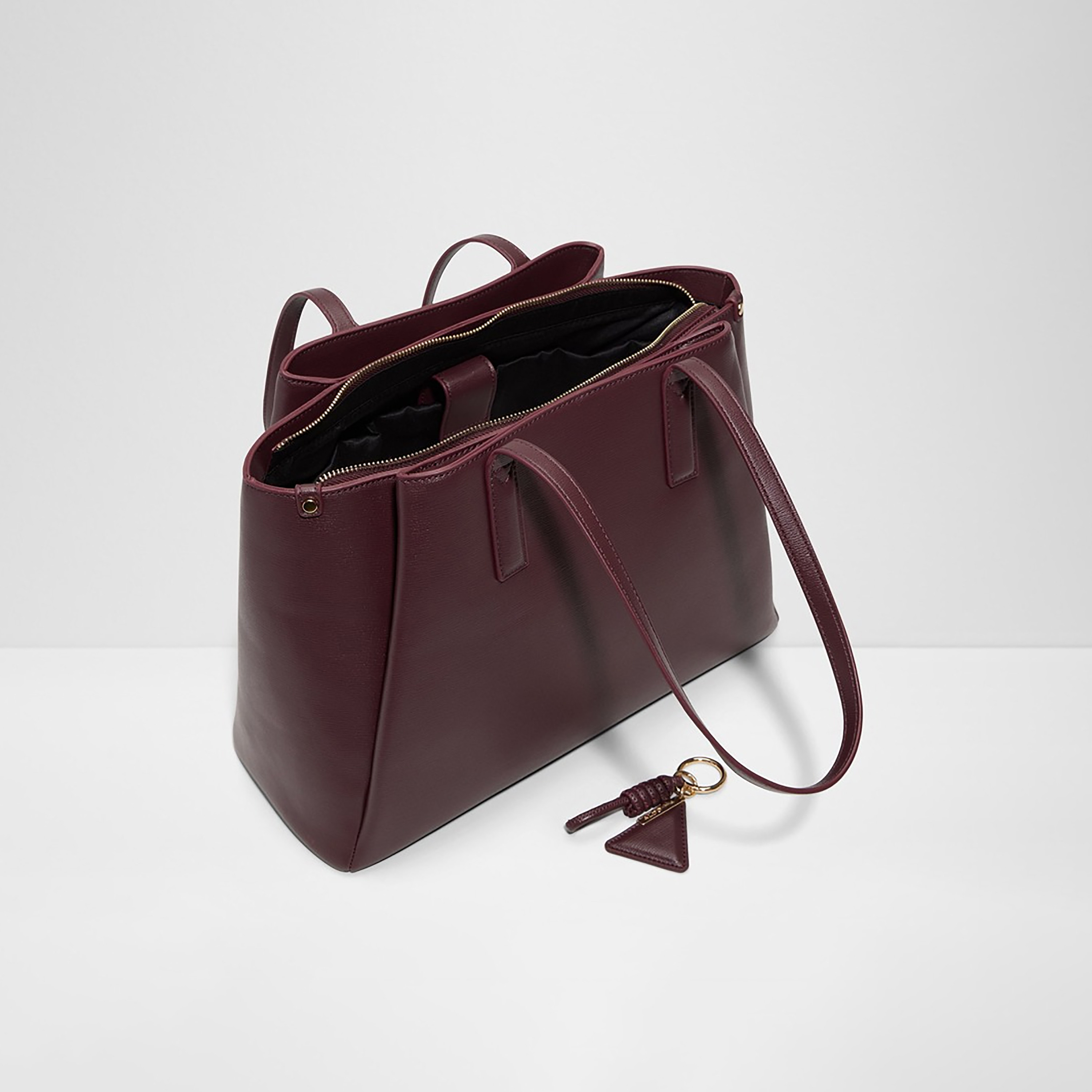 Aldo Abavas Plain Double Handle Tote Bag with Zipper Closure-women-bagsandwallets-handbags-image-3