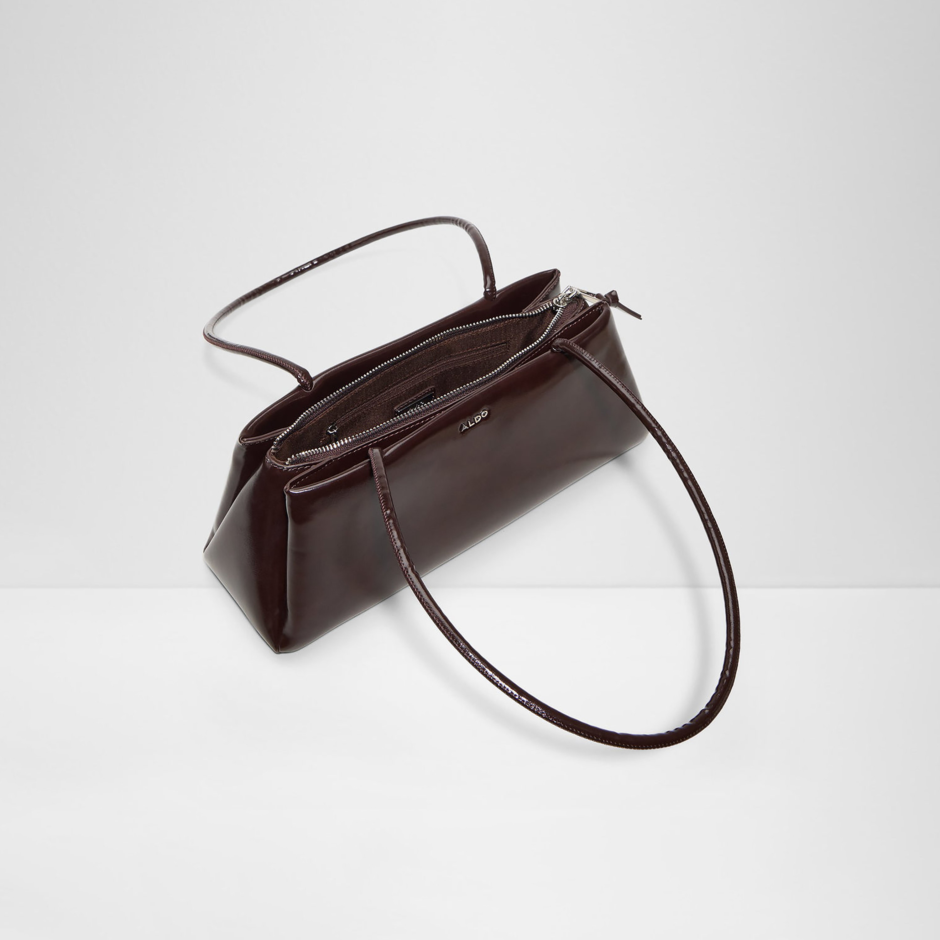 Aldo Alesia Plain Double Handle Shoulder Bag with Zipper Closure & Non-Detachable Strap-women-bagsandwallets-handbags-image-3
