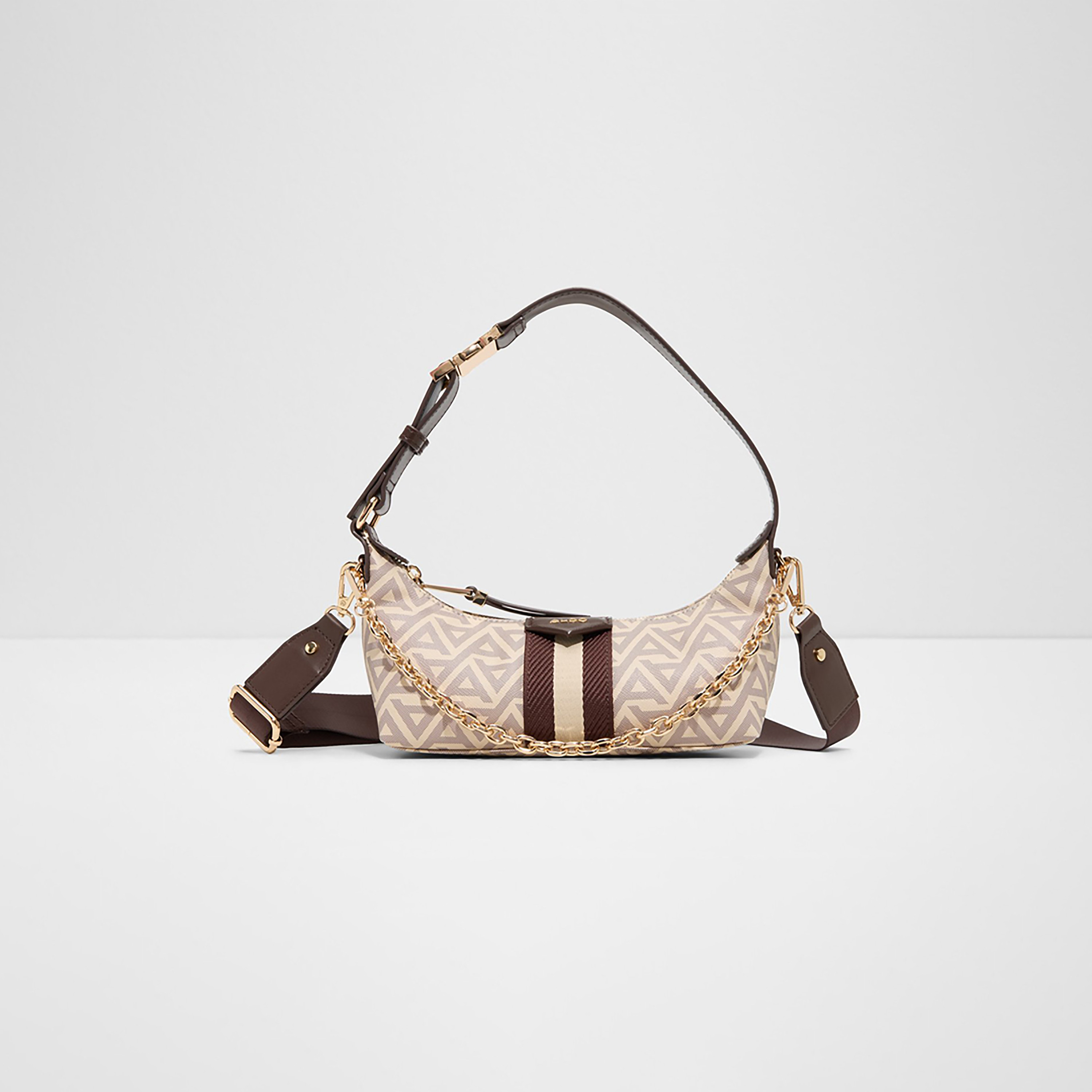 Aldo Cordida Printed Shoulder Bag with Zipper Closure and Detachable Strap-women-bagsandwallets-handbags-image-1