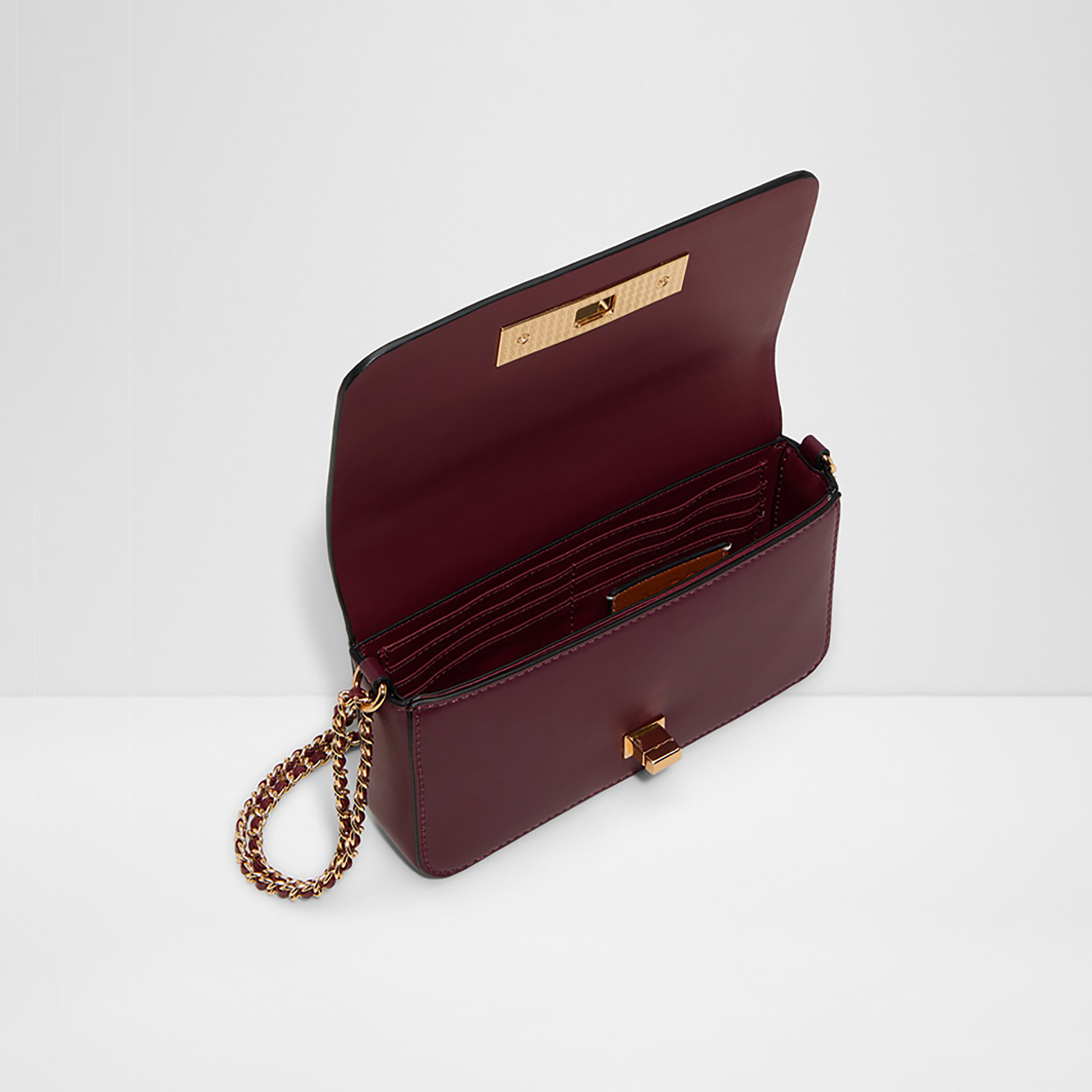 Aldo Dalen Plain Crossbody Bag with Twist Lock Closure and Non-Detachable Strap-women-bagsandwallets-handbags-image-3