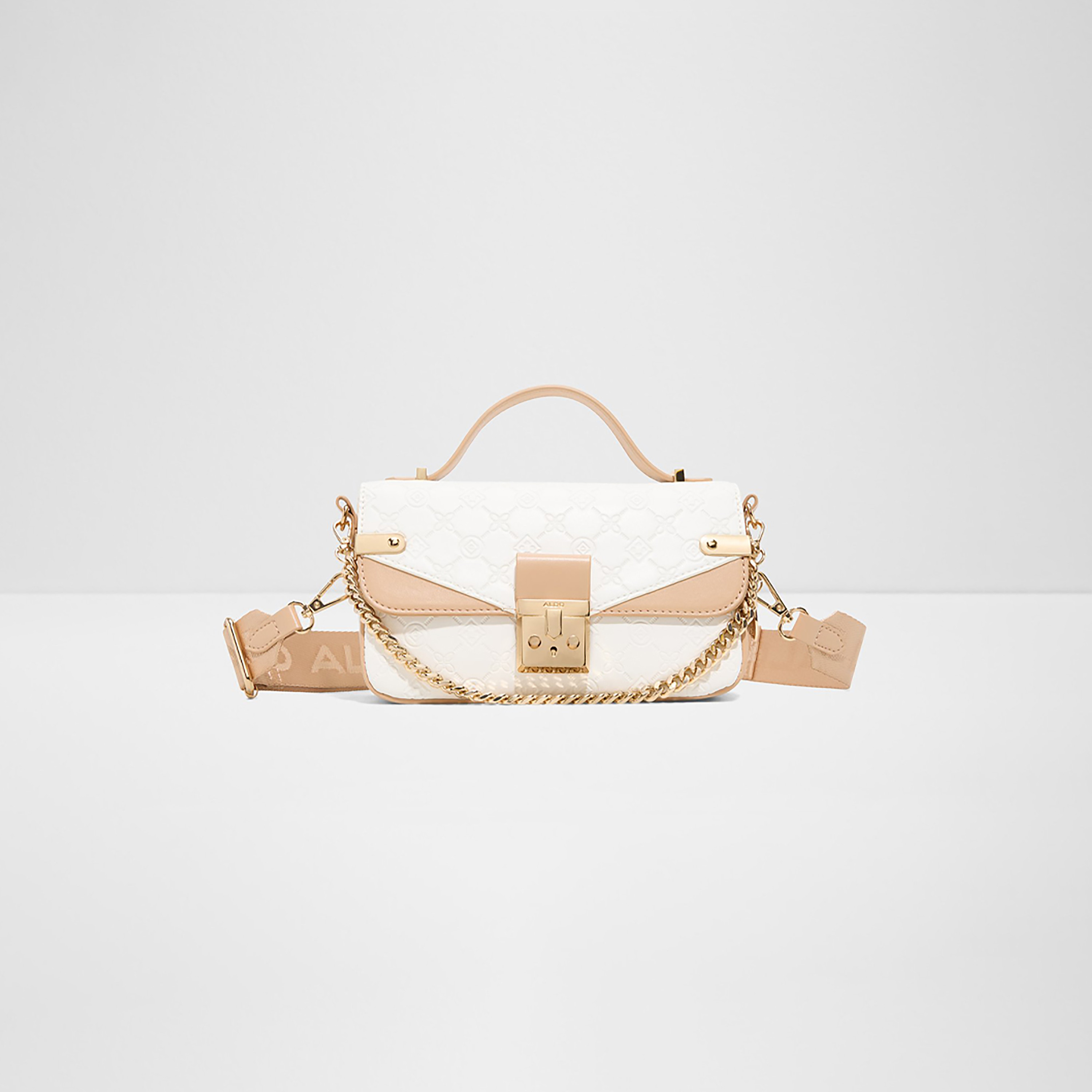 Aldo Dallanna Self Design Top Handle Crossbody Bag with Magnetic Closure-women-bagsandwallets-handbags-image-1