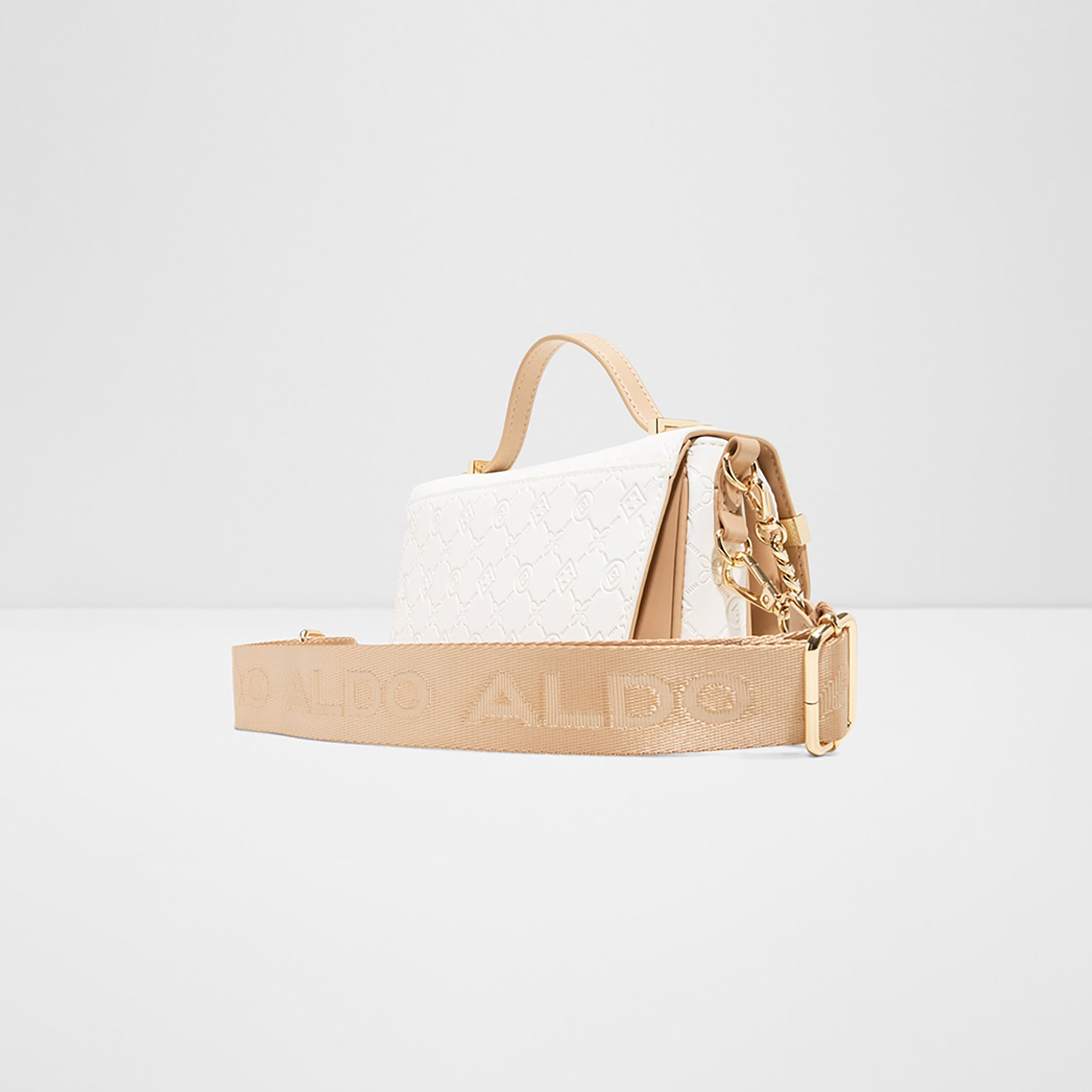 Aldo Dallanna Self Design Top Handle Crossbody Bag with Magnetic Closure-women-bagsandwallets-handbags-image-2