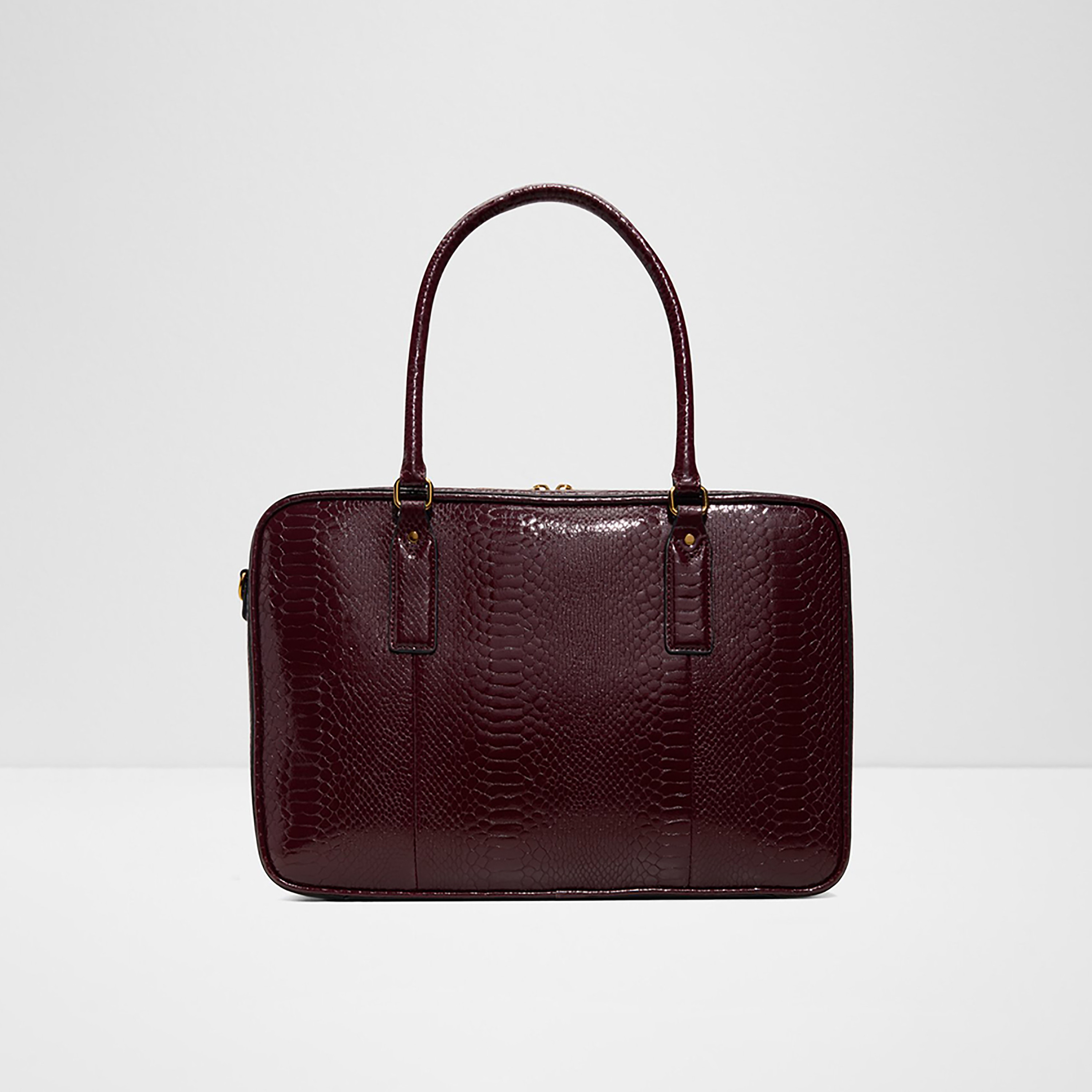 Aldo Darea Textured Double Handle Laptop Bag with Zipper Closure and Detachable Strap-women-bagsandwallets-handbags-image-1