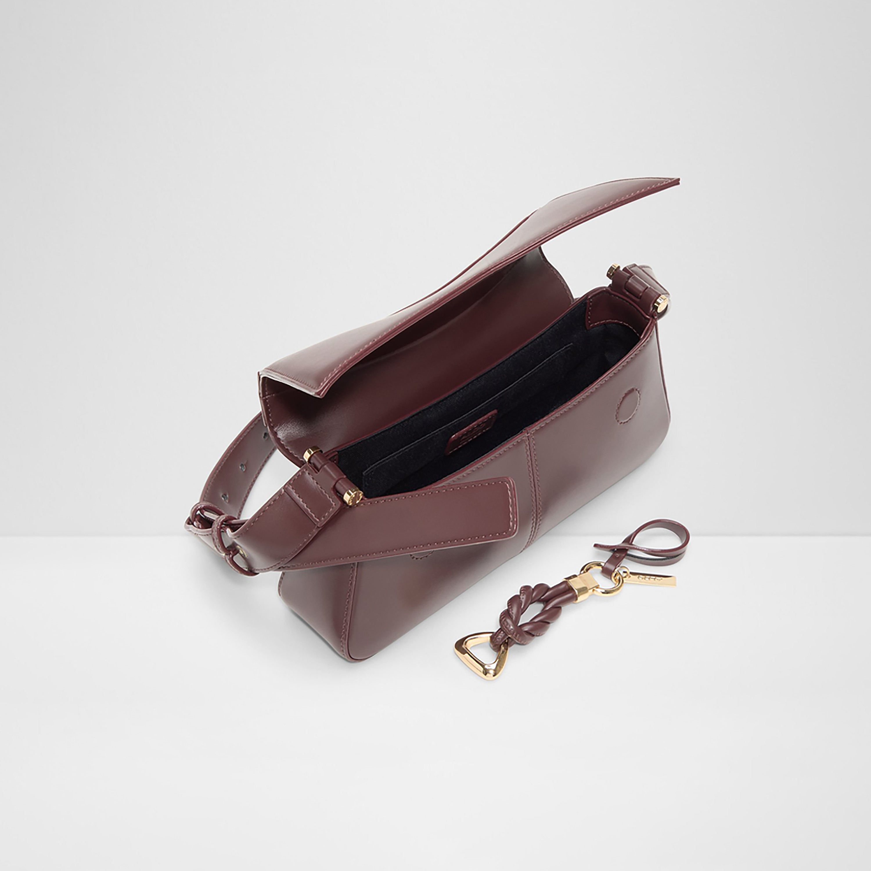 Aldo Evena Plain Shoulder Bag with Magnetic Closure and Non-Detachable Strap-women-bagsandwallets-handbags-image-3