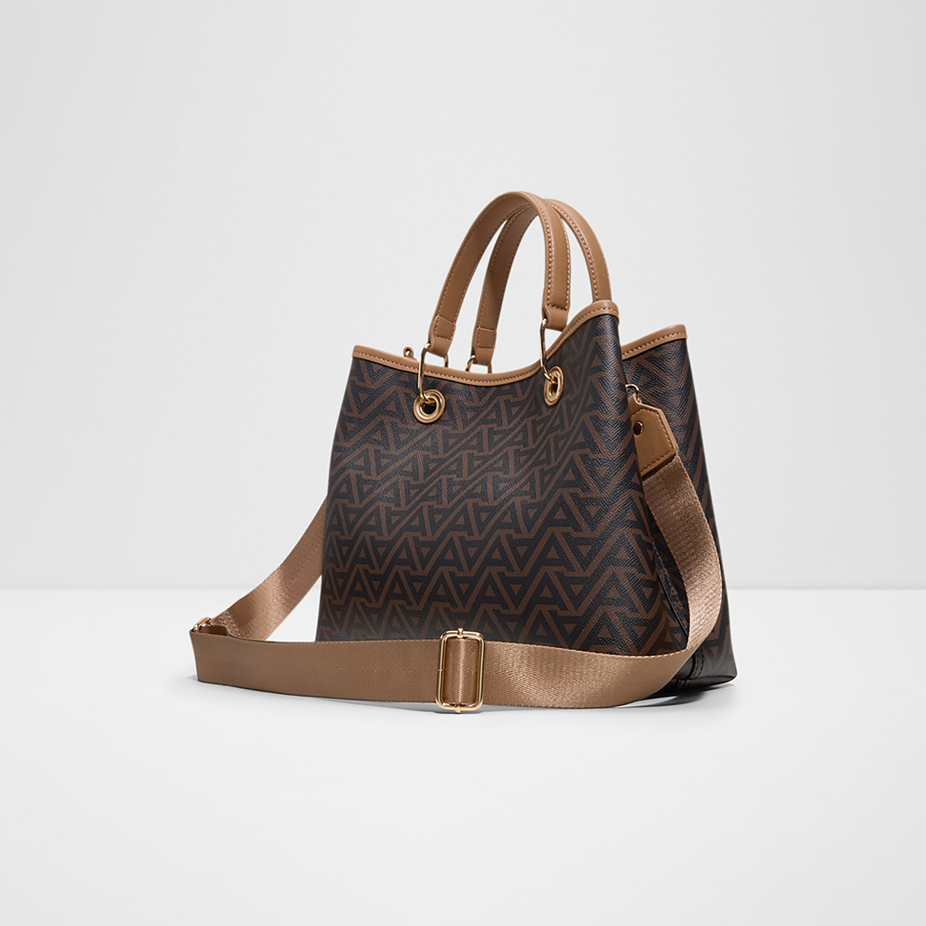 Aldo Gracelyne Printed Double Handle Satchel Bag with Magnetic Closure-women-bagsandwallets-handbags-image-2
