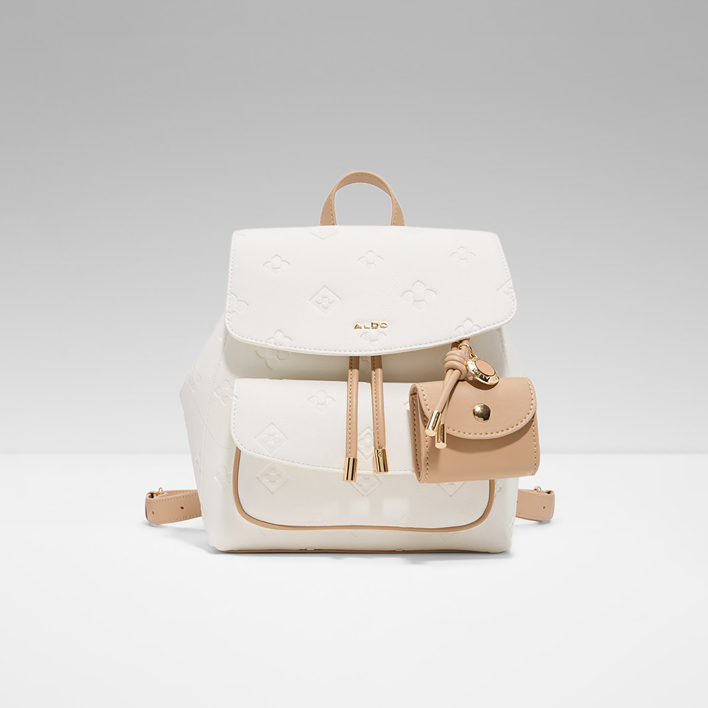Aldo Miniella Embossed Top Handle Backpack with Magnetic Closure & Adjustable Strap-women-bagsandwallets-backpacks-image-1